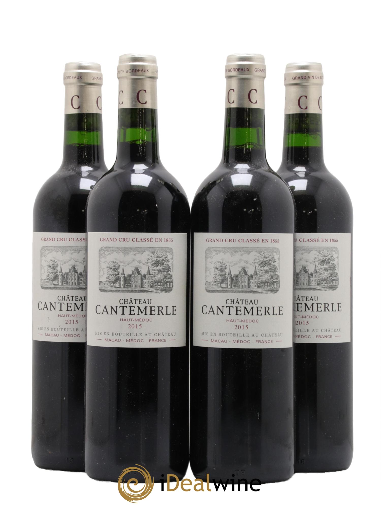 Château Cantemerle 5ème Grand Cru Classé 2015 - Lot de 4 bouteilles - 0