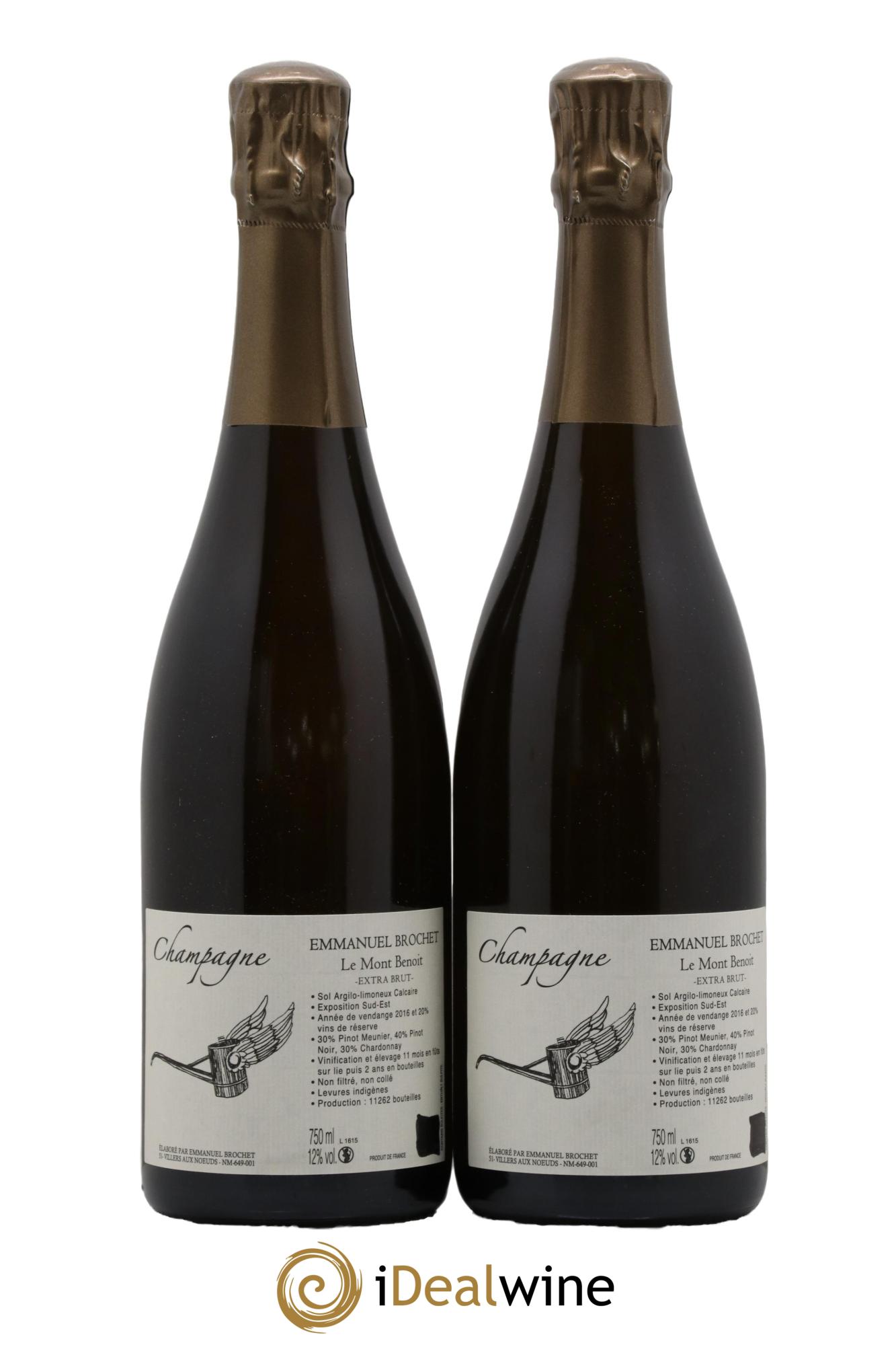 Le Mont Benoit Extra-Brut Emmanuel Brochet - Lot de 2 bouteilles - 0