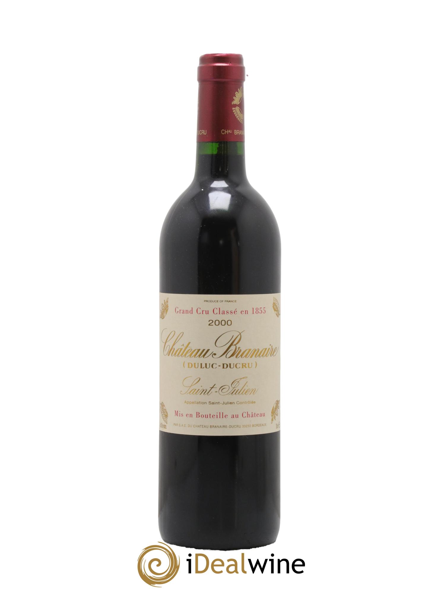 Château Branaire Ducru 4ème Grand Cru Classé 2000 - Lot de 1 bouteille - 0
