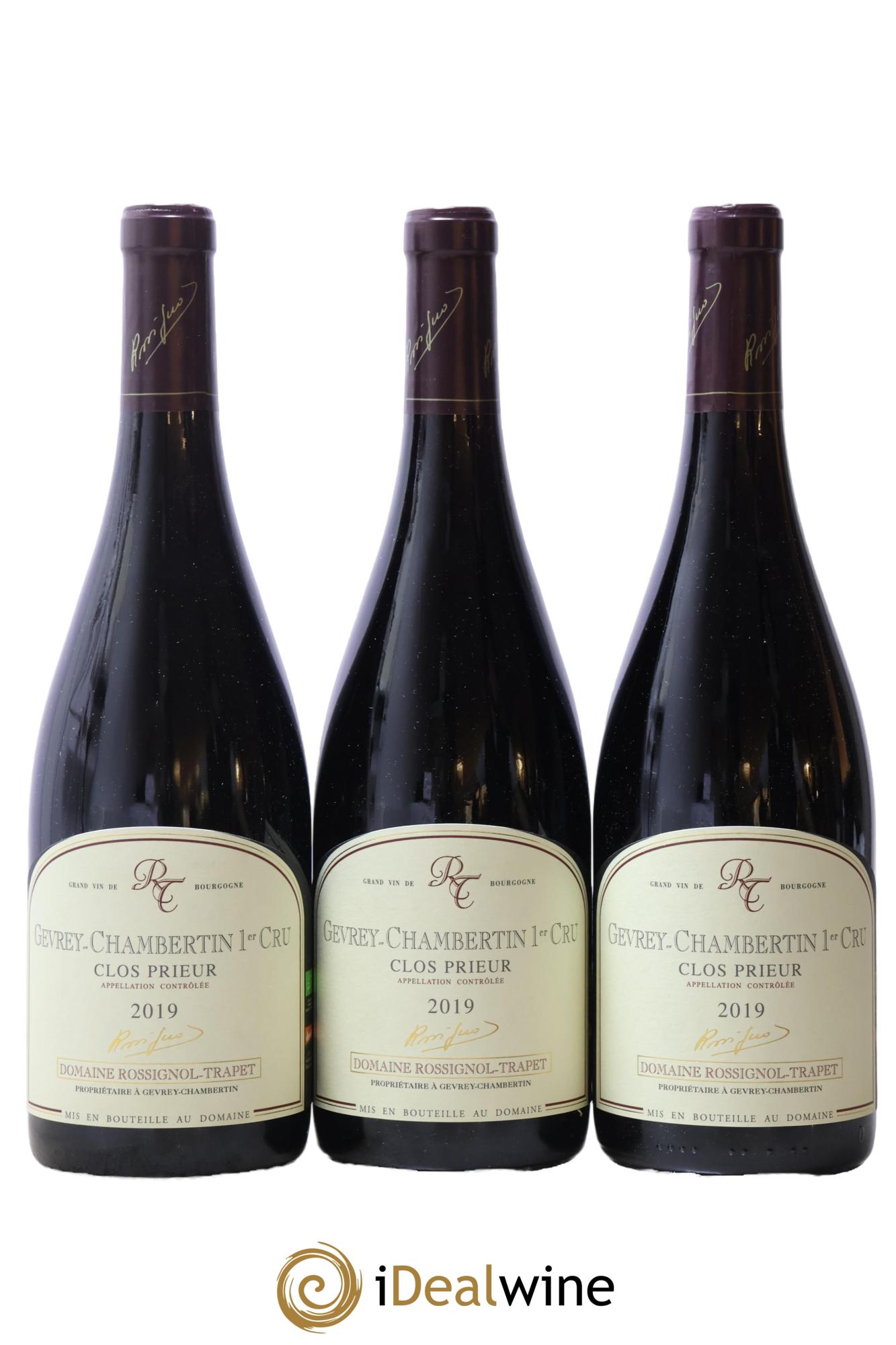 Gevrey-Chambertin 1er Cru Clos Prieur Rossignol-Trapet (Domaine) 2019 - Lot de 3 bouteilles - 0