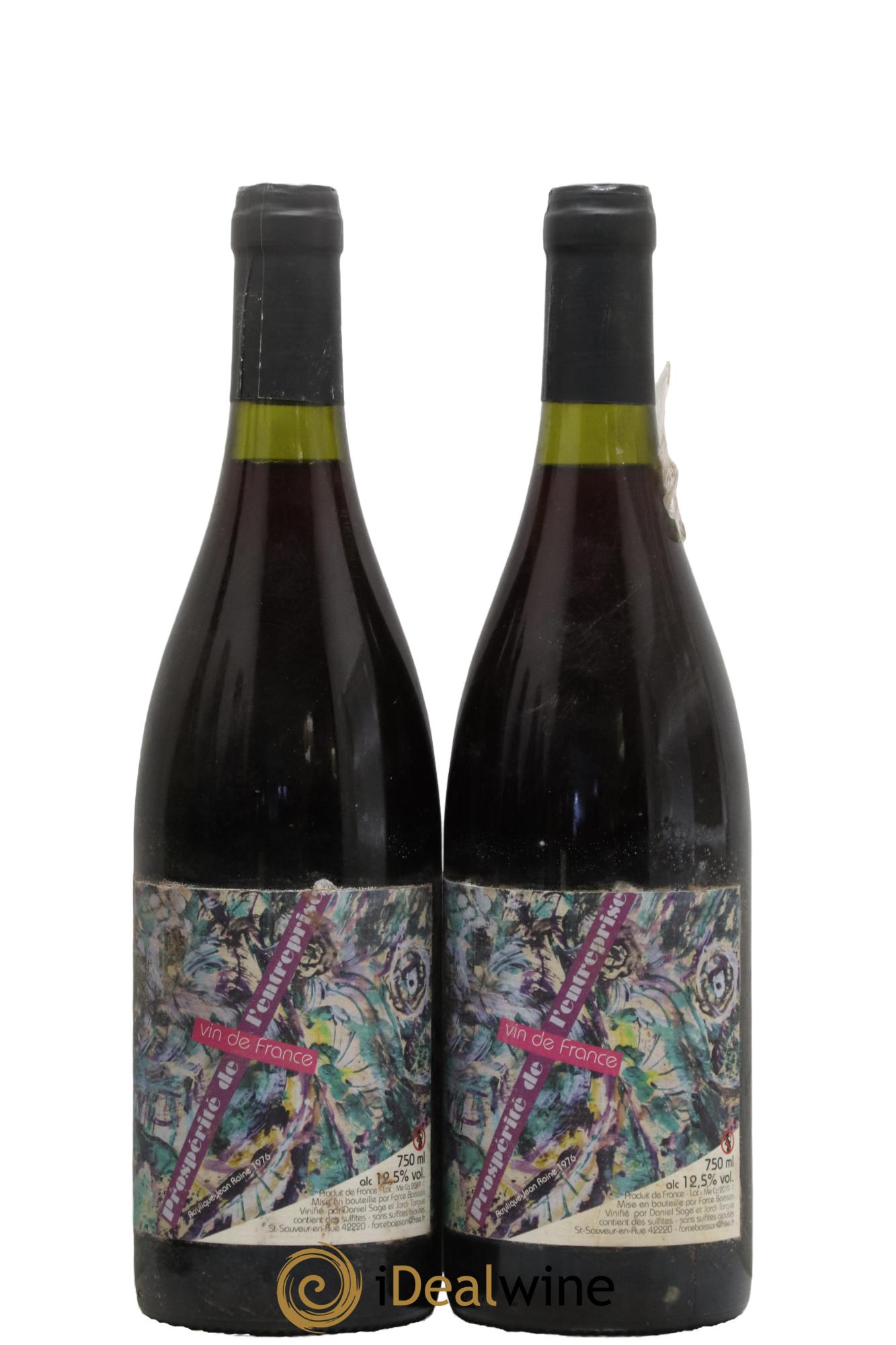 Vin de France Prospérité de l'entreprise Daniel Sage 2018 - Lot of 2 bottles - 0