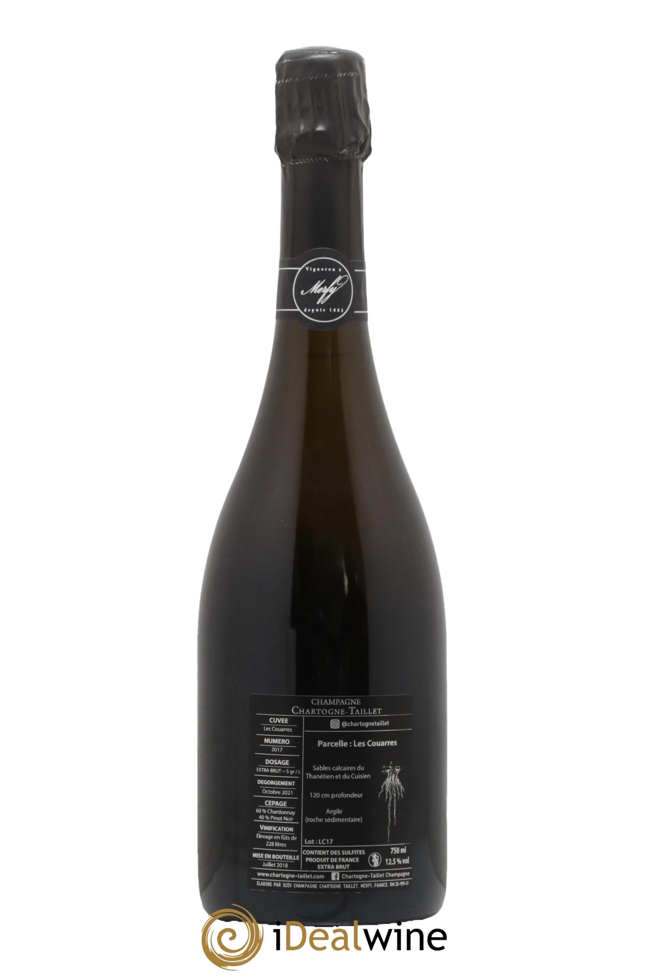Les Couarres Château Extra-Brut Chartogne-Taillet 2017 - Lot de 1 bouteille - 1