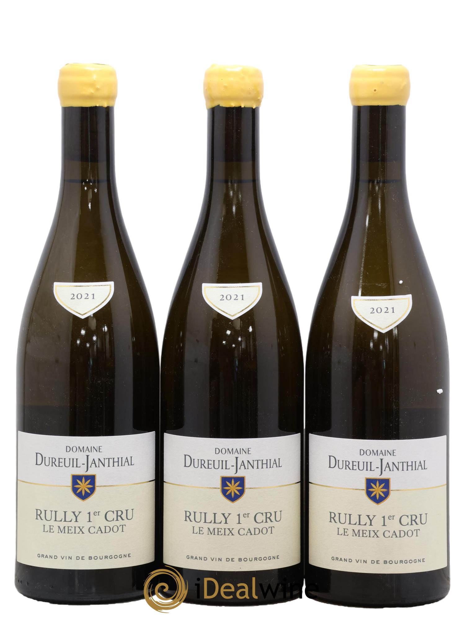Rully 1er Cru Le Meix Cadot Vincent Dureuil-Janthial 2021 - Lotto di 3 bottiglie - 0