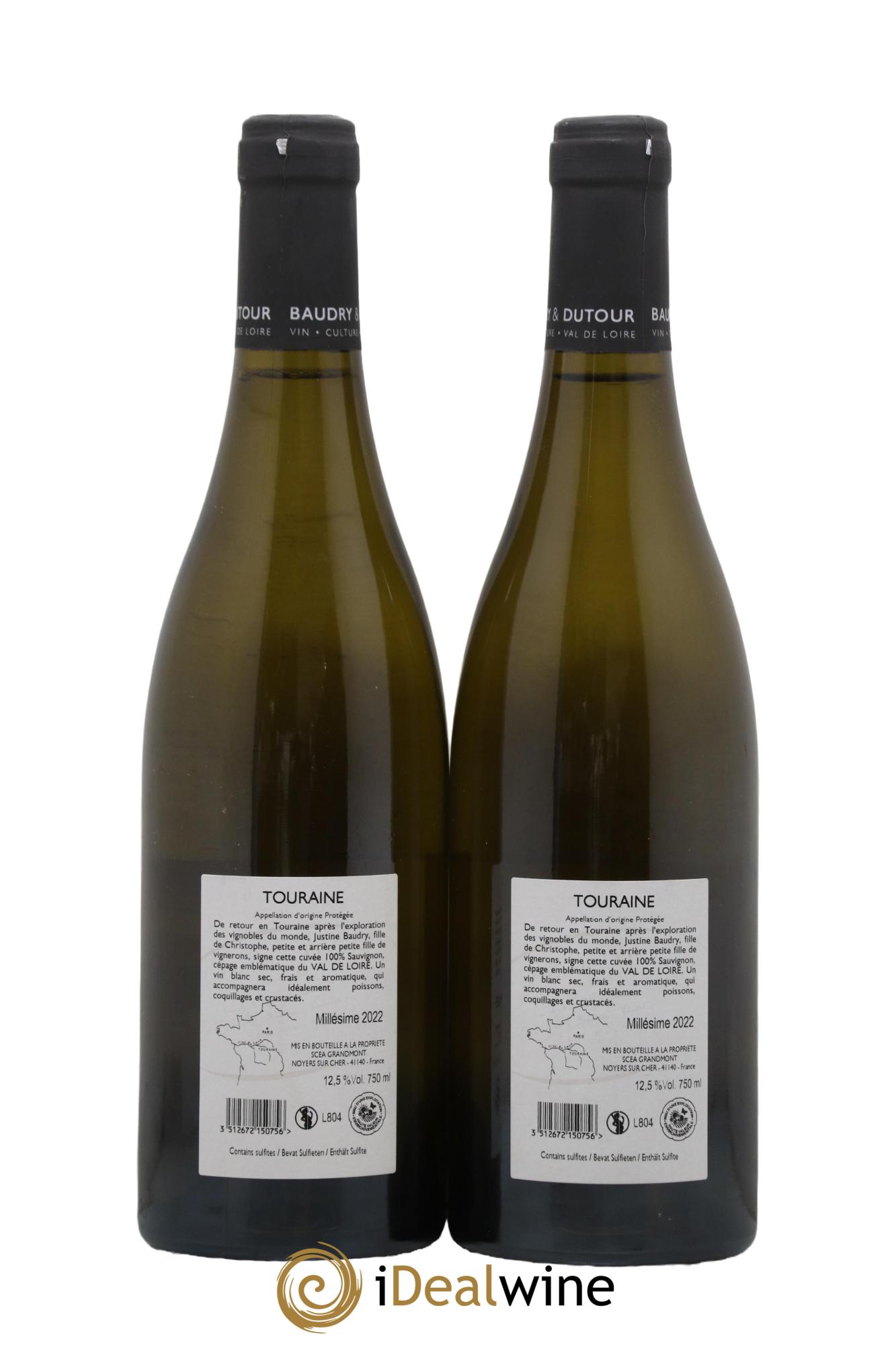 Touraine Sauvignon La Chapinière 2022 - Lot de 2 bouteilles - 1