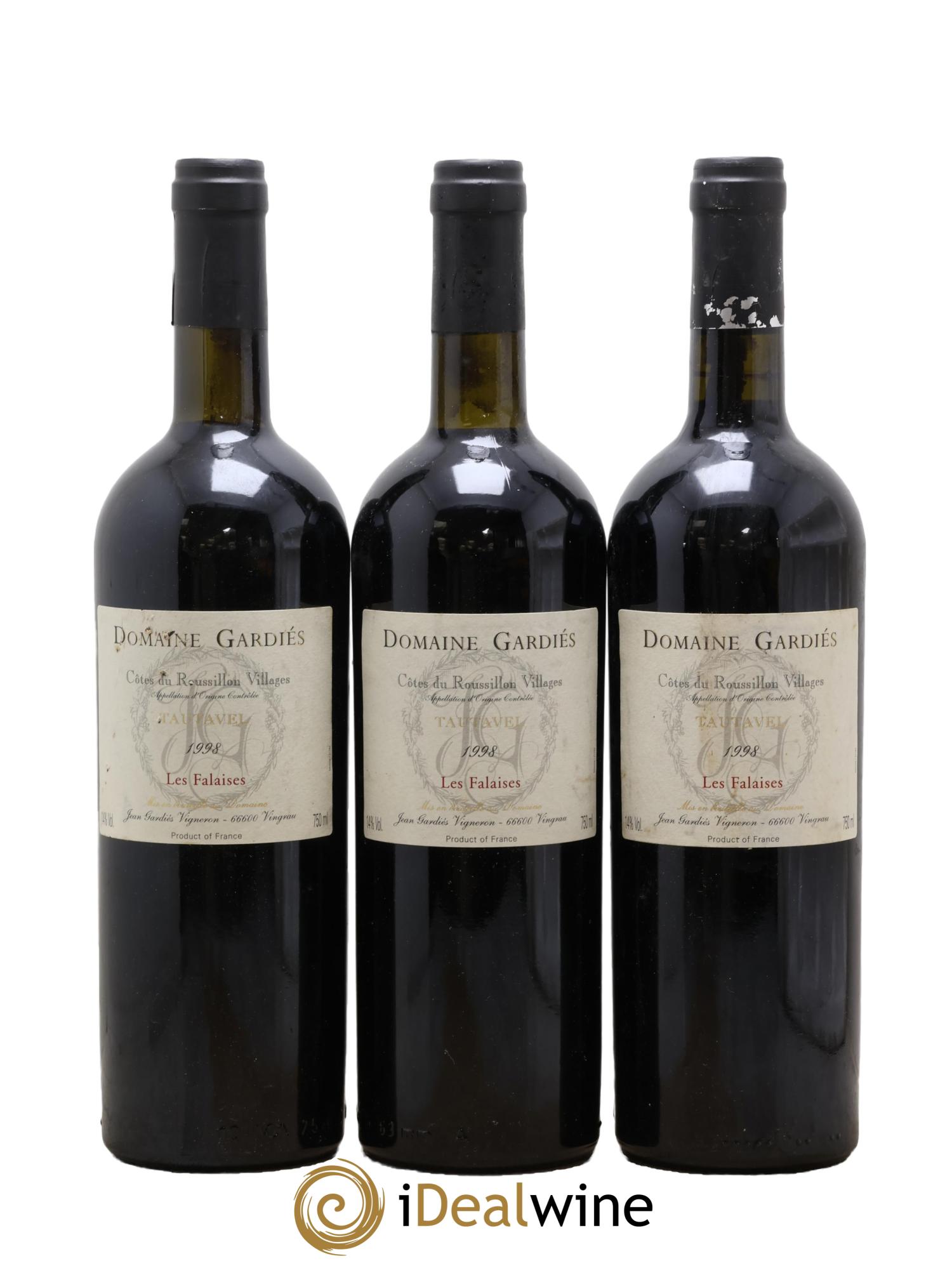 Côtes du Roussillon Villages - Tautavel Gardiès (Domaine) Les Falaises 1998 - Lotto di 3 bottiglie - 0