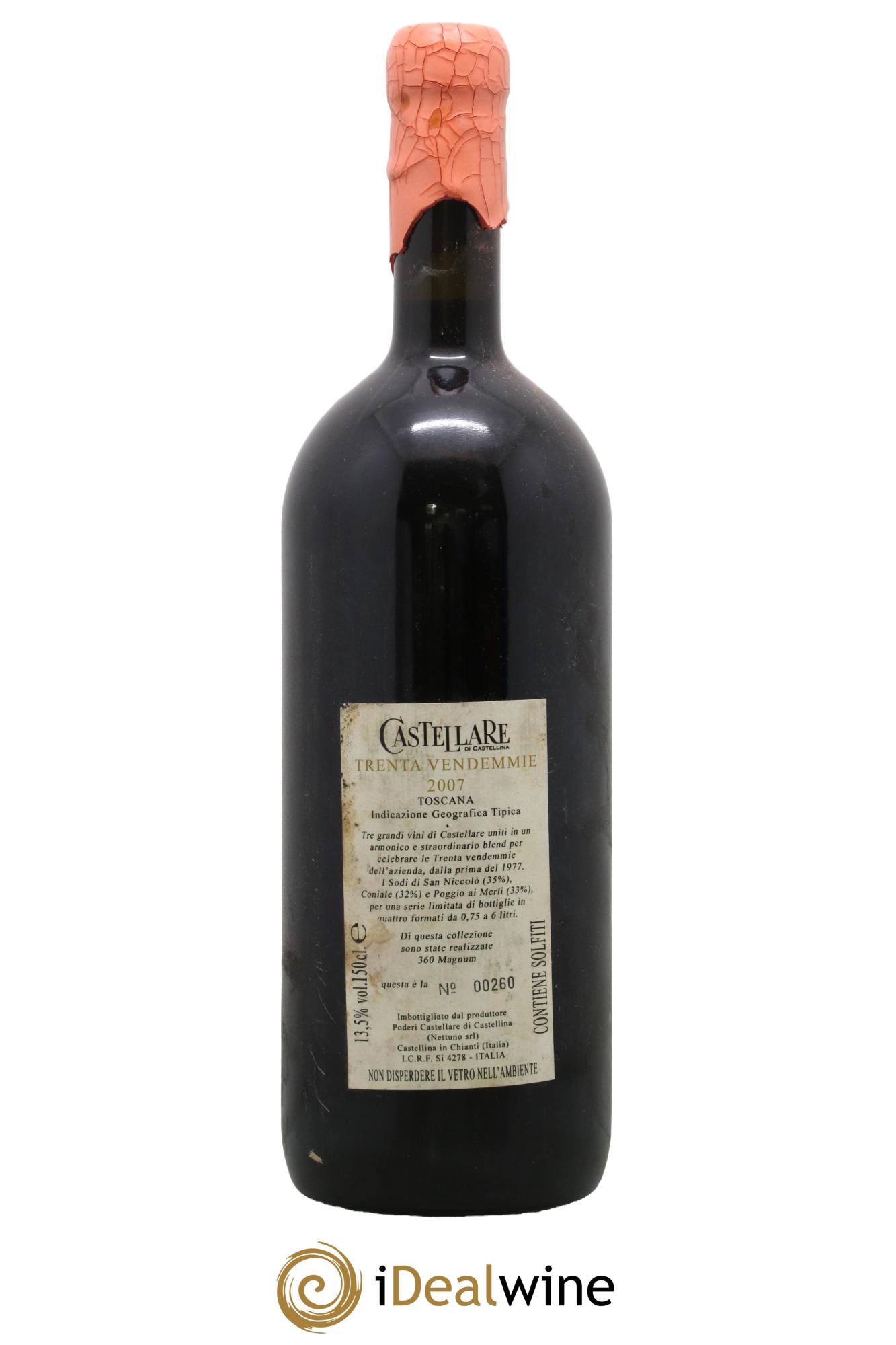Toscana IGT Trenta Vendemmie Castellare 2007 - Posten von 1 Magnum - 1