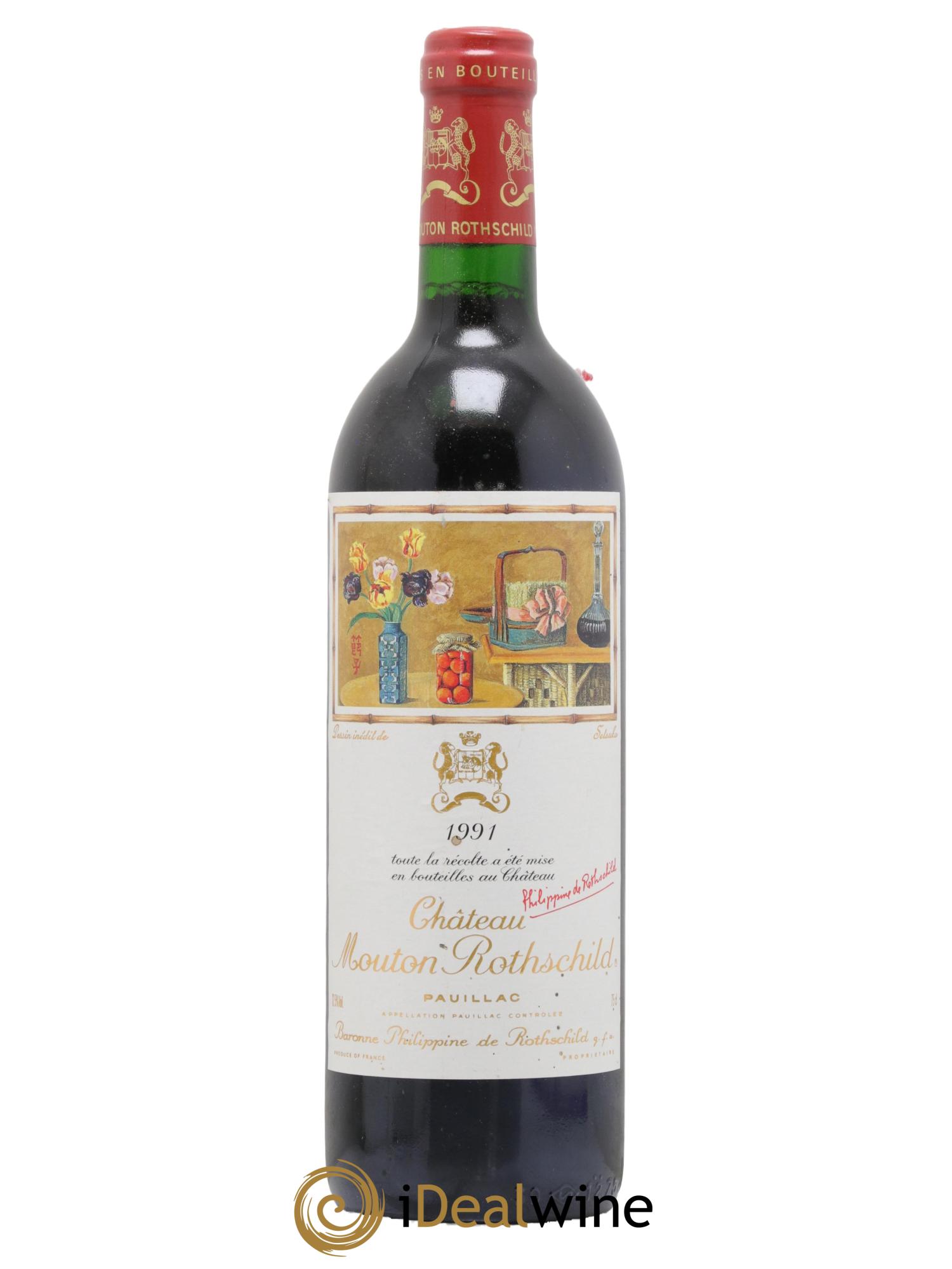 Château Mouton Rothschild 1er Grand Cru Classé 1991 - Lot of 1 bottle - 0