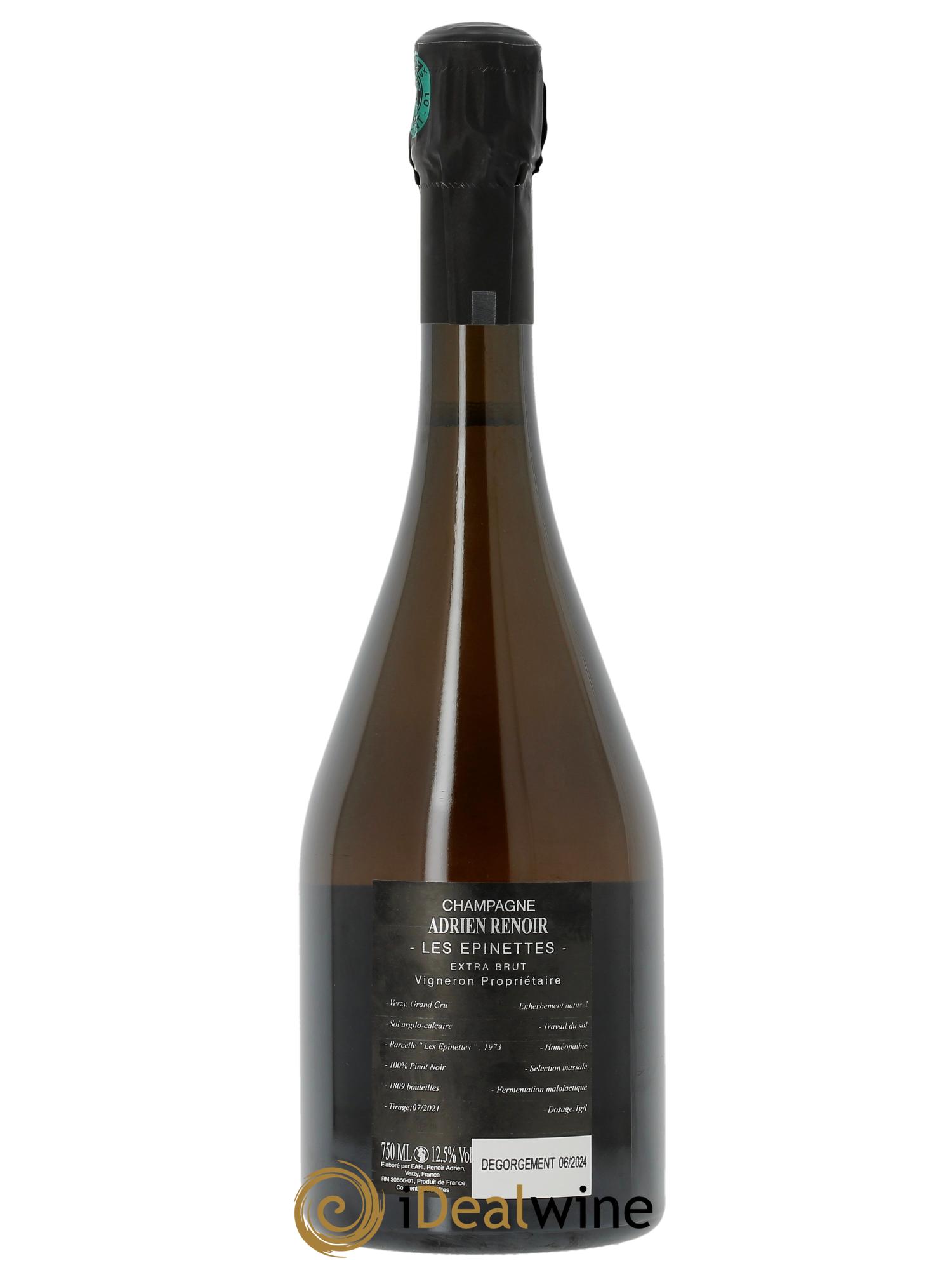 Les Epinettes Adrien Renoir 2020 - Lot de 1 bouteille - 1