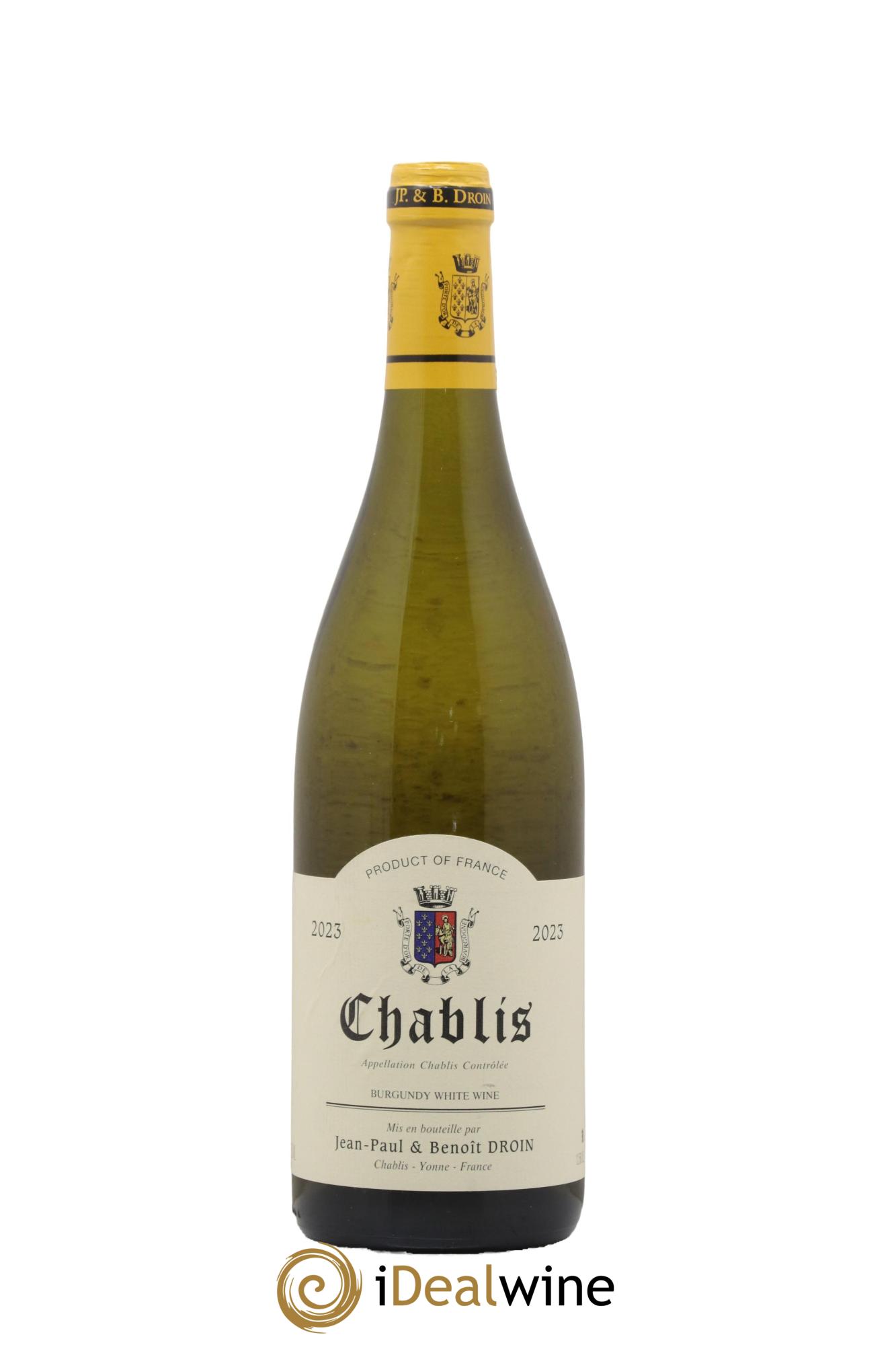 Chablis Jean-Paul & Benoît Droin (Domaine) 2023 - Lot of 1 bottle - 0