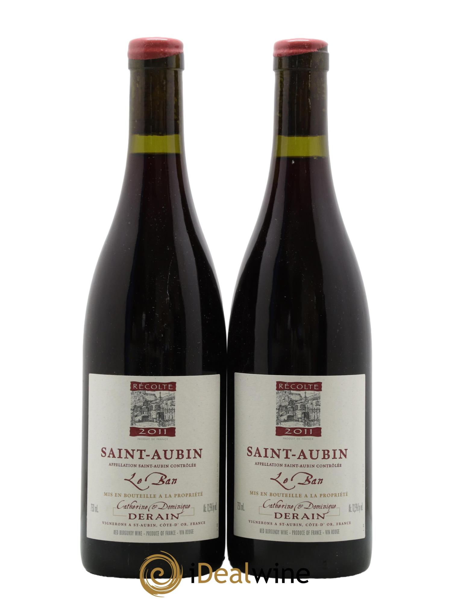 Saint-Aubin Le Ban Catherine et Dominique Derain 2011 - Lot de 2 bouteilles - 0
