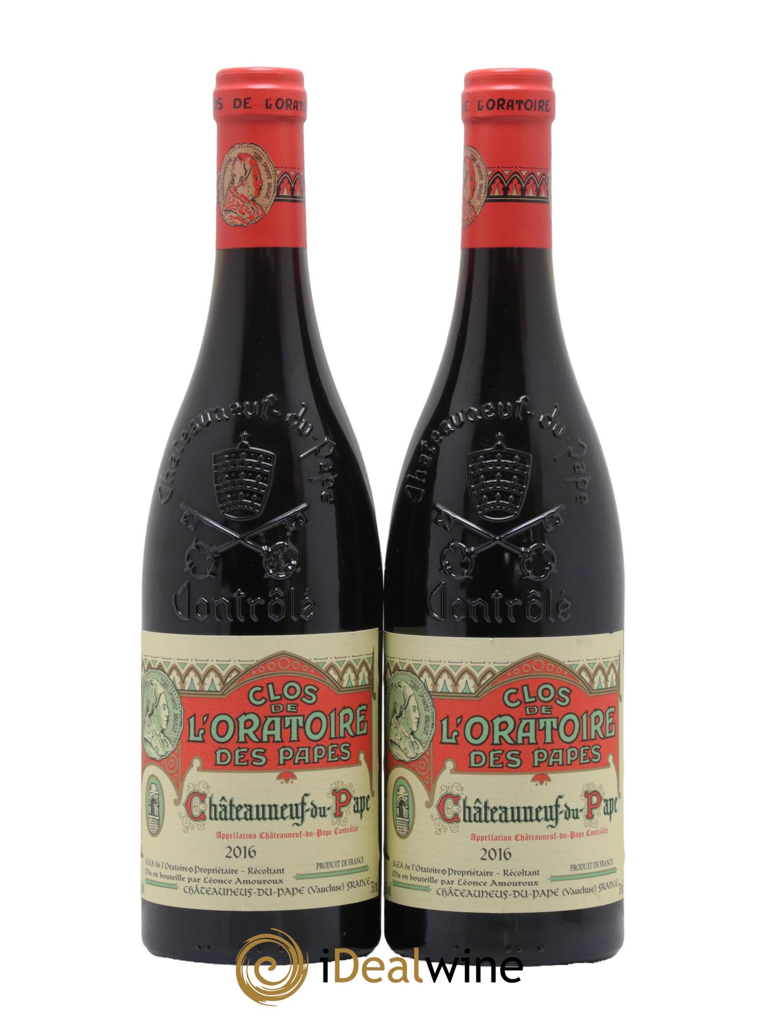 Châteauneuf-du-Pape Clos de l'Oratoire des Papes 2016 - Lot de 2 bouteilles - 0