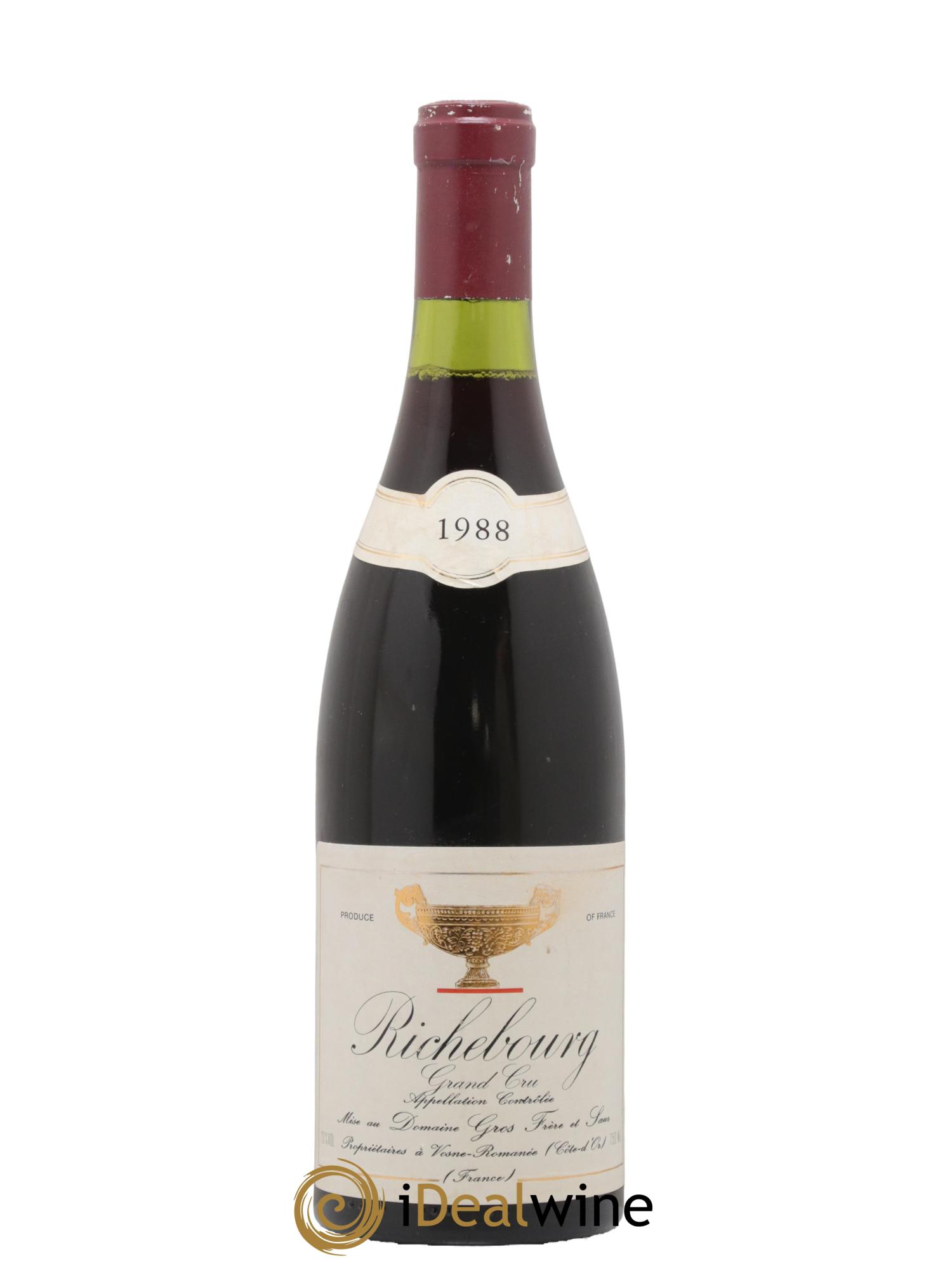 Richebourg Grand Cru Gros Frère & Soeur 1988 - Lot de 1 bouteille - 0