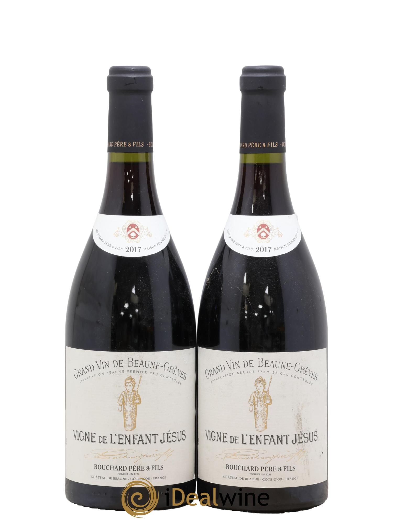 Beaune 1er Cru Grèves - Vigne de l'Enfant Jésus Bouchard Père & Fils 2017 - Lot de 2 bouteilles - 0