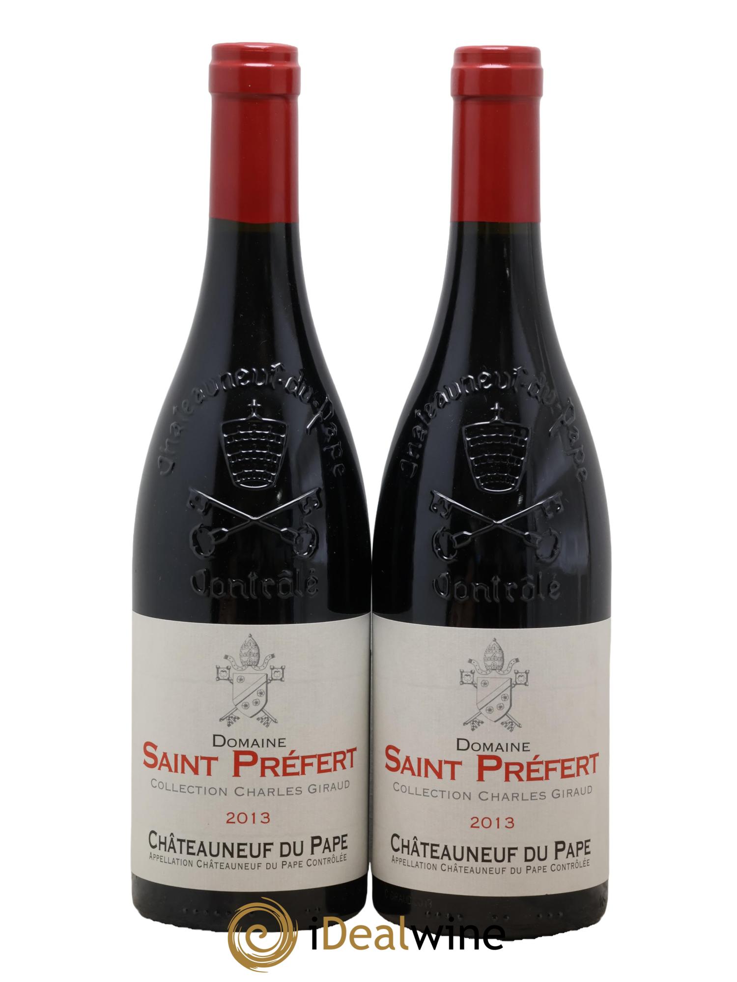 Châteauneuf-du-Pape Collection Charles Giraud Domaine Saint-Préfert 2013 - Lot de 2 bouteilles - 0
