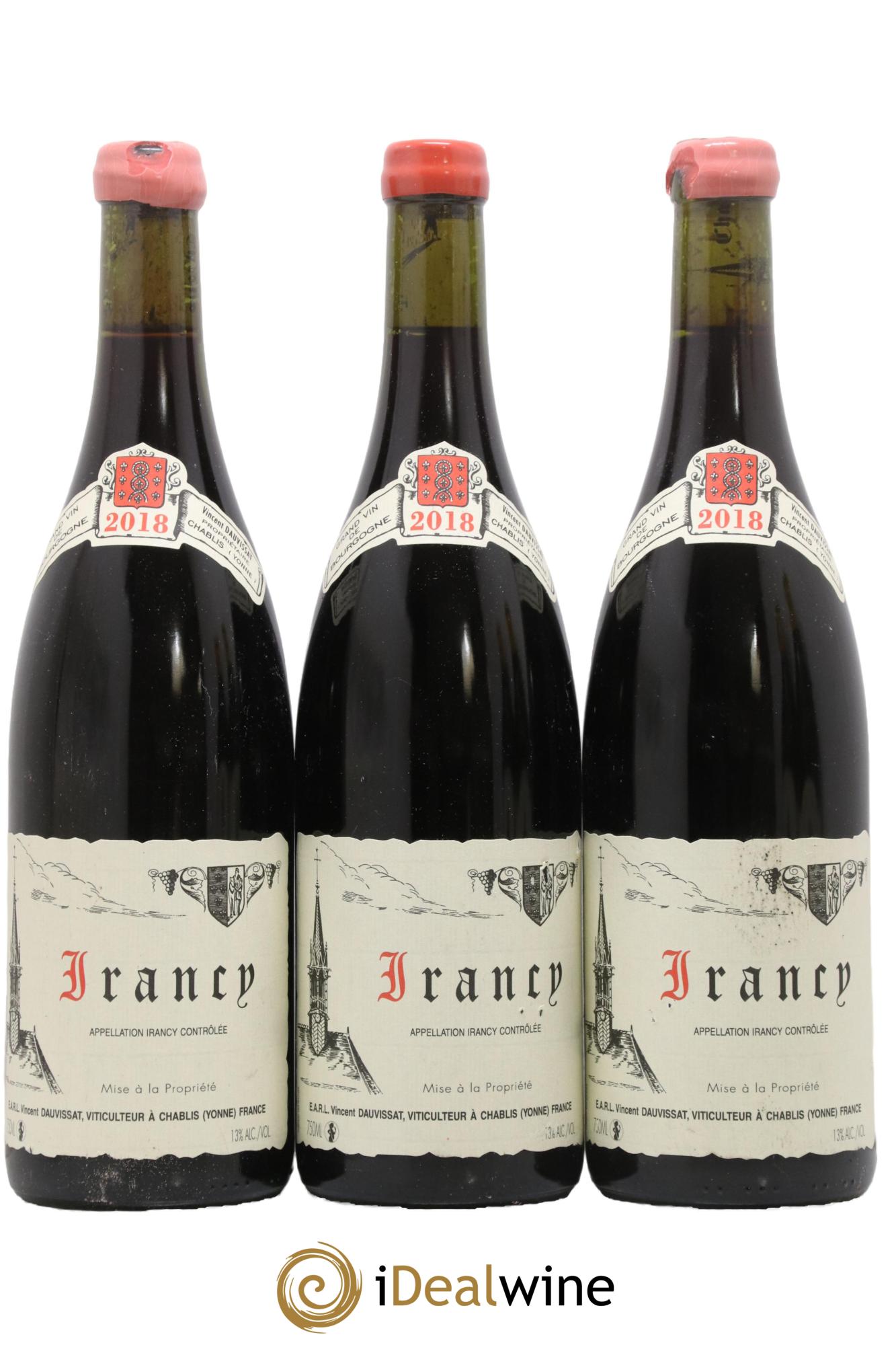 Irancy Vincent Dauvissat (Domaine) 2018 - Lot de 3 bouteilles - 0