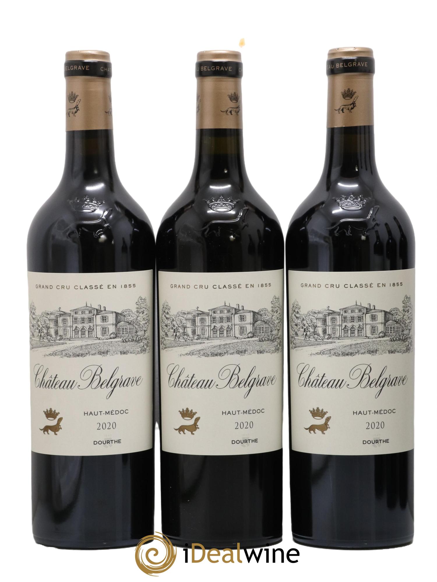 Château Belgrave 5ème Grand Cru Classé 2020 - Lot de 6 bouteilles - 1