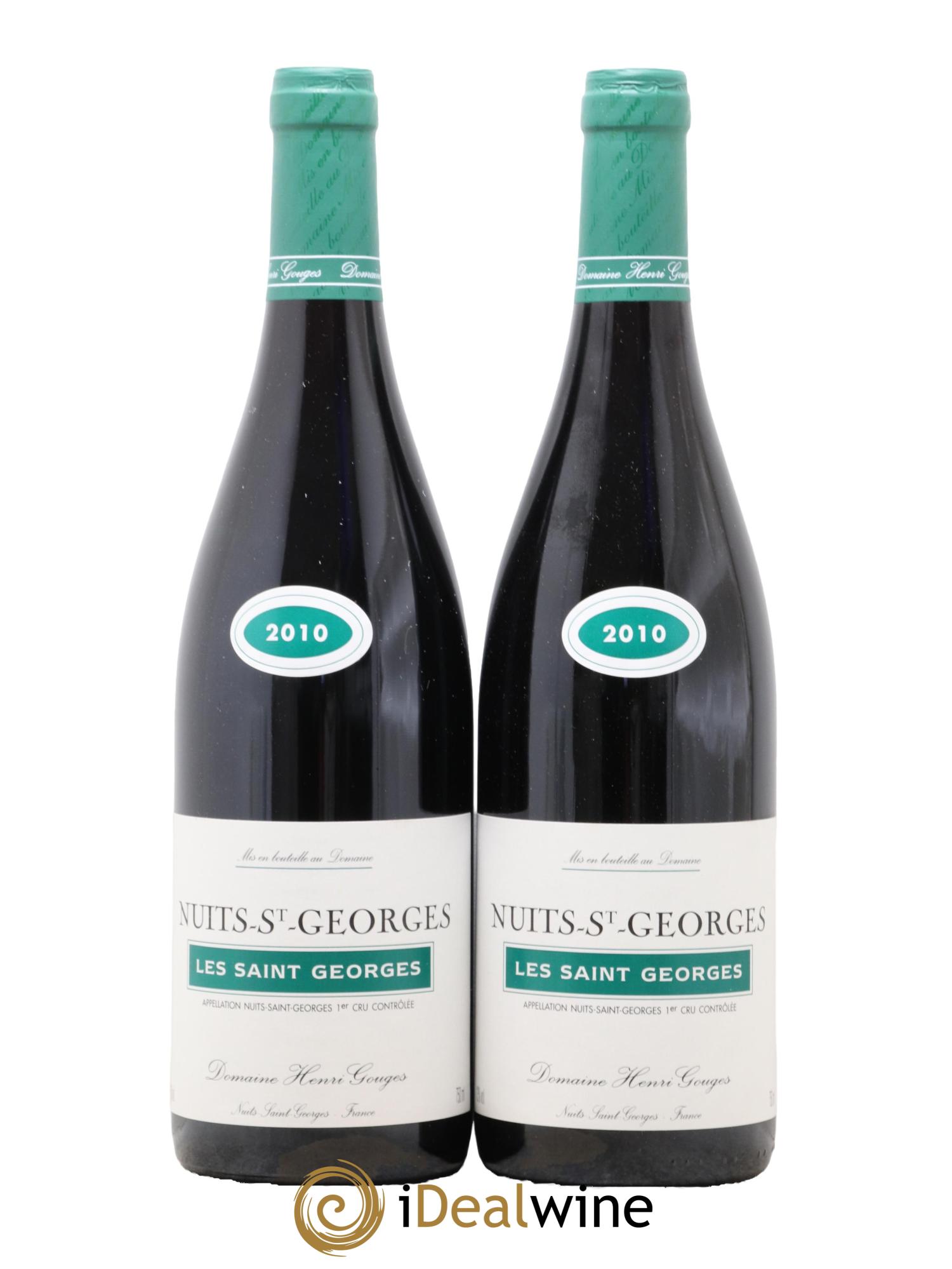 Nuits-Saint-Georges 1er Cru Les Saints Georges Henri Gouges 2010 - Posten von 2 Flaschen - 0