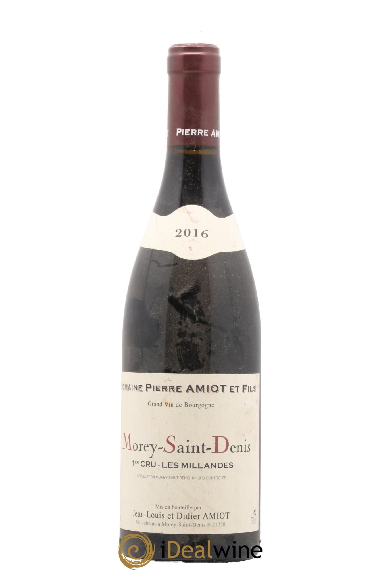 Morey-Saint-Denis 1er Cru Les Millandes Domaine Pierre Amiot 2016 - Lot de 1 bouteille - 0