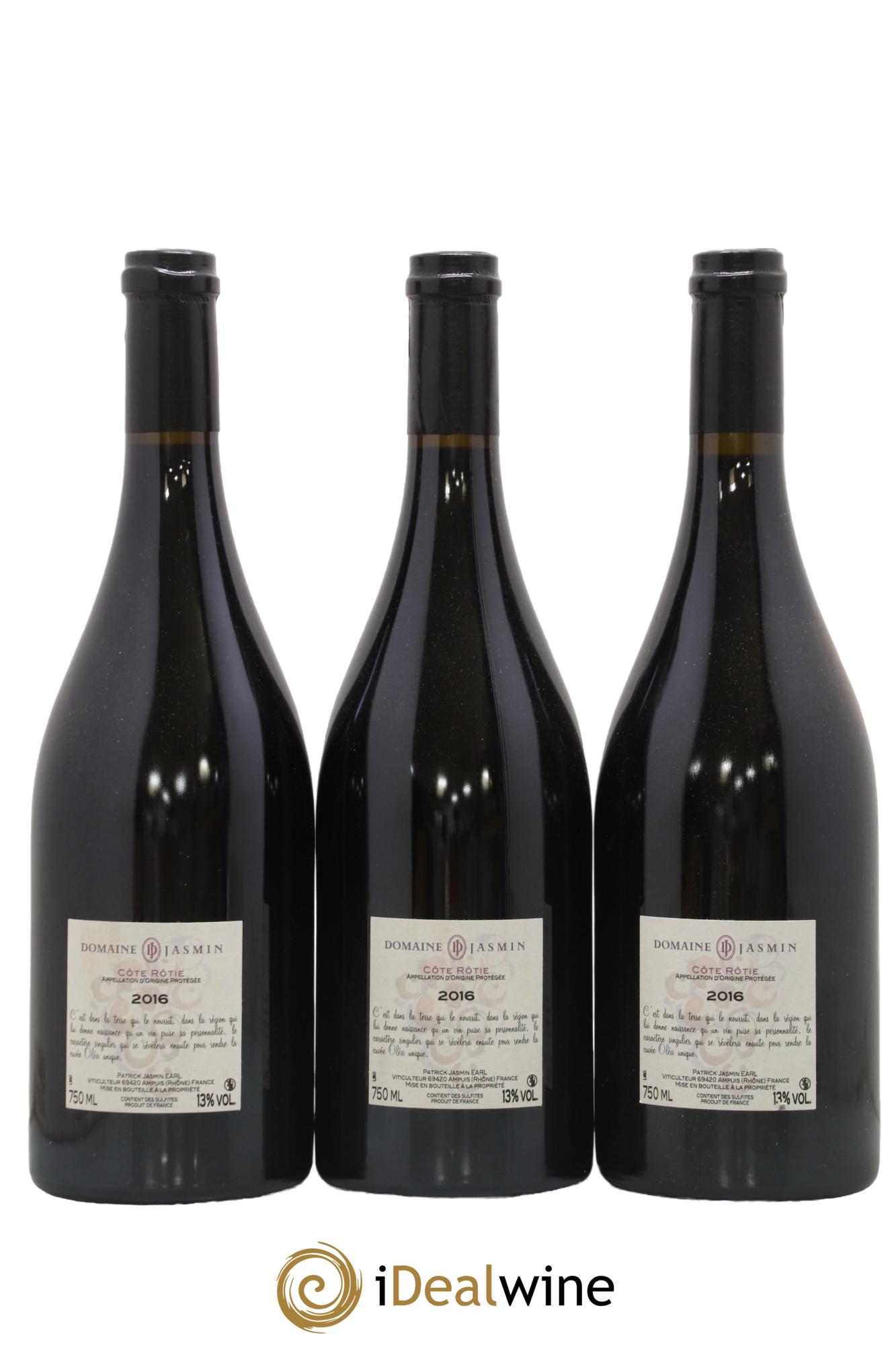 Côte-Rôtie Oléa Jasmin (Domaine) 2016 - Lot of 3 bottles - 1