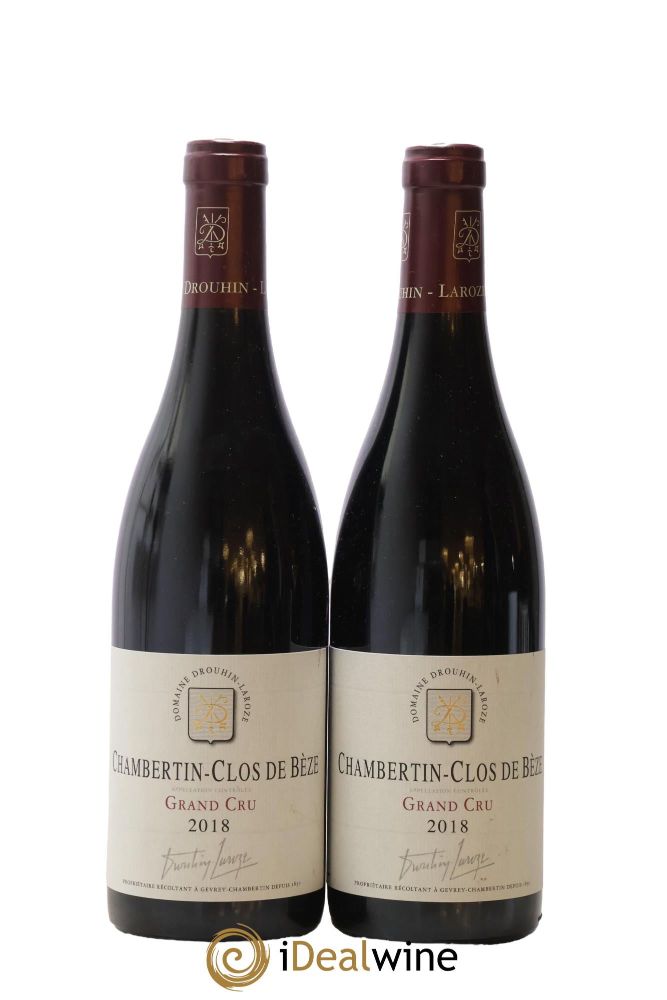 Chambertin Clos de Bèze Grand Cru Domaine Drouhin-Laroze 2018 - Posten von 2 Flaschen - 0