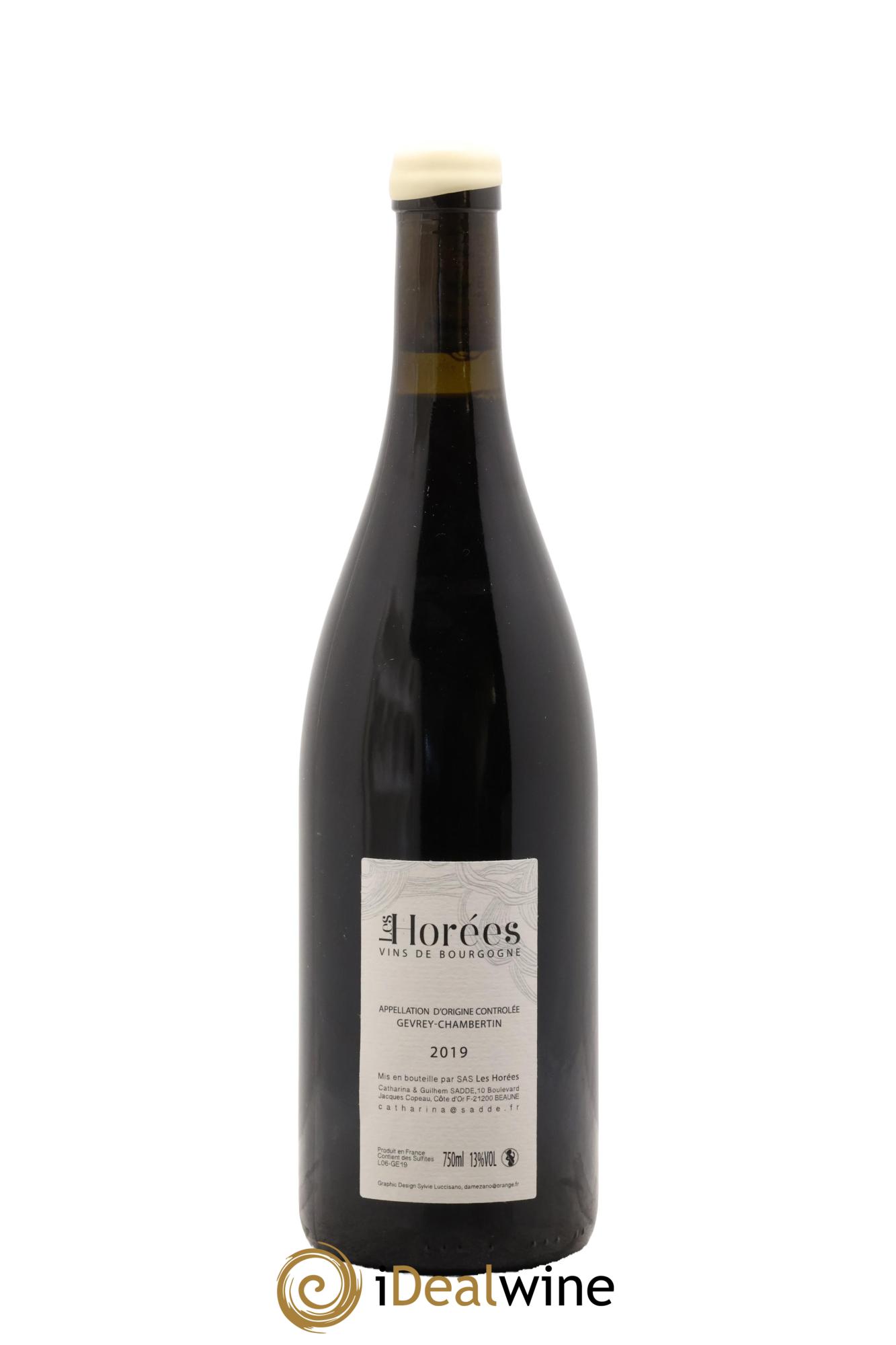 Gevrey-Chambertin En Reniard Les Horées 2019 - Lot de 1 bouteille - 1