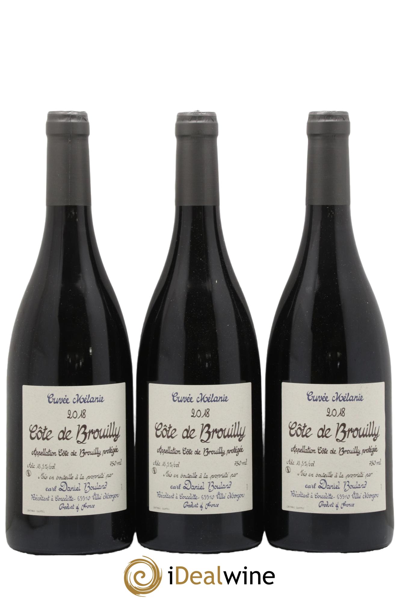 Côte de Brouilly Cuvée Mélanie Daniel Bouland (Domaine) 2018 - Lot de 3 bouteilles - 0