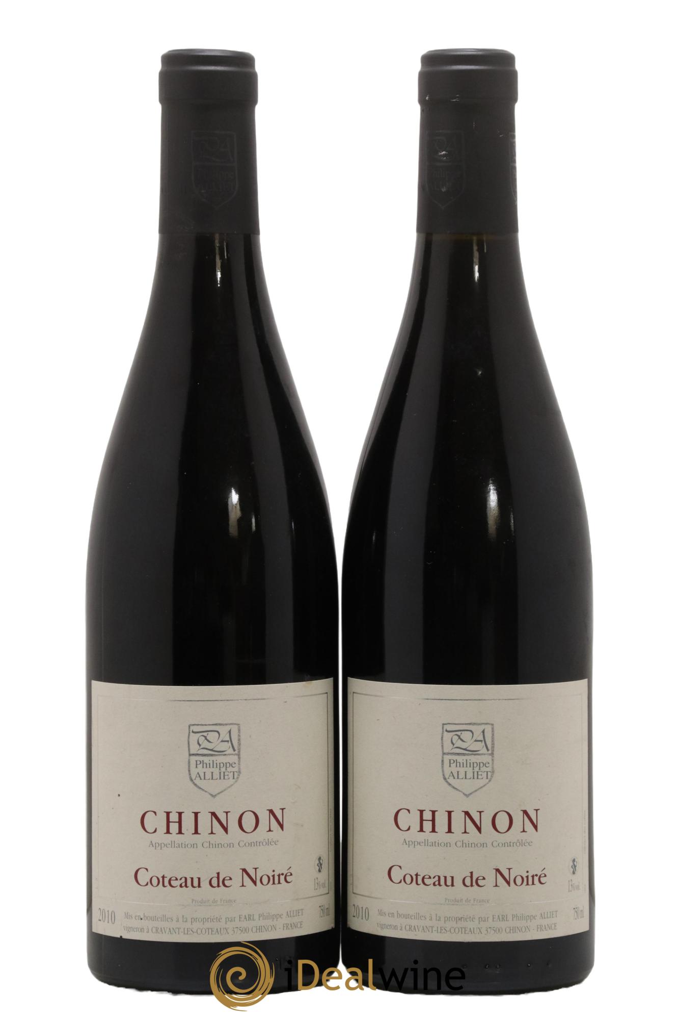Chinon Coteau de Noiré Philippe Alliet 2010 - Lot de 2 bouteilles - 0