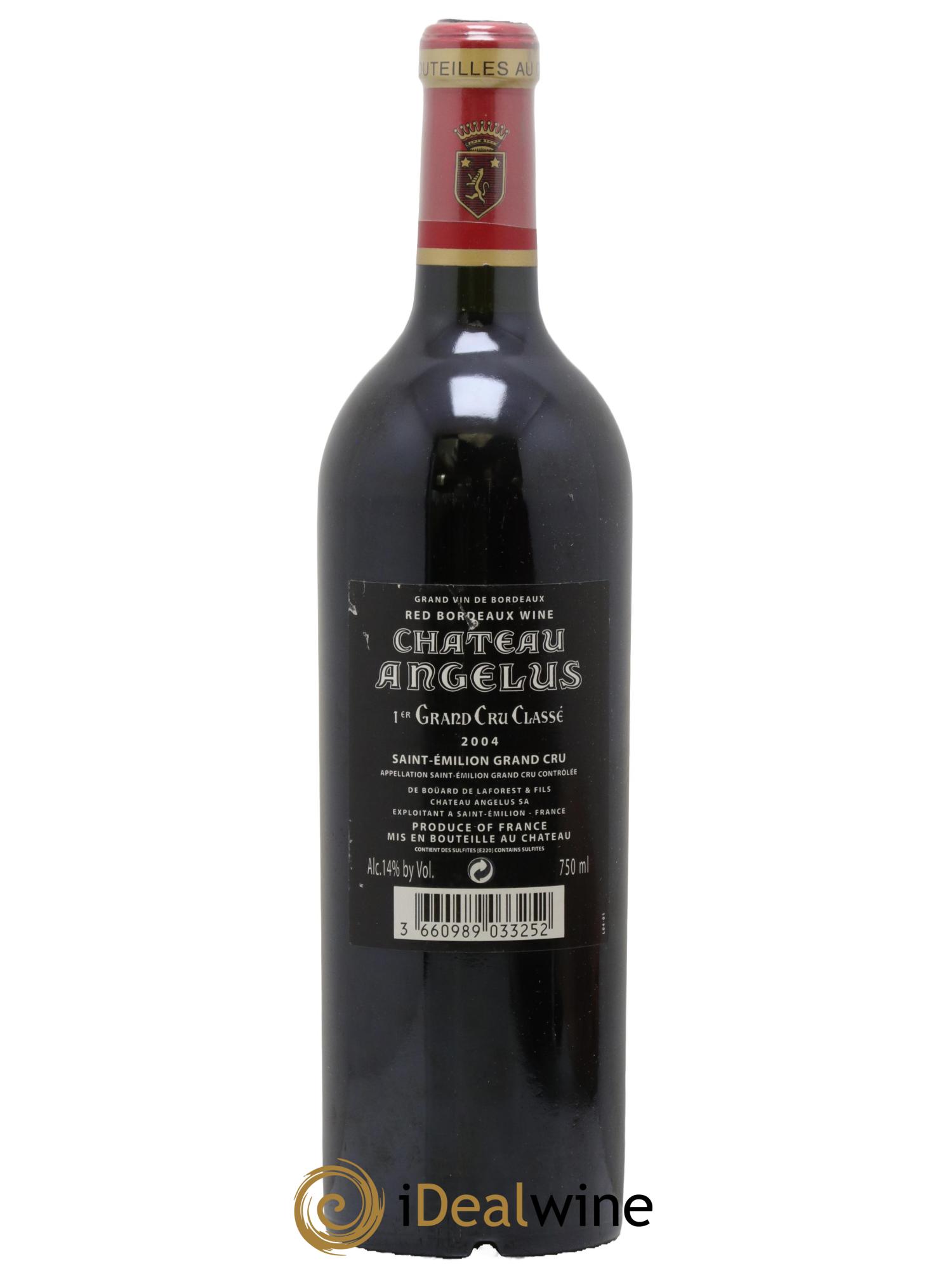 Château Angélus 1er Grand Cru Classé A 2004 - Lot of 1 bottle - 1