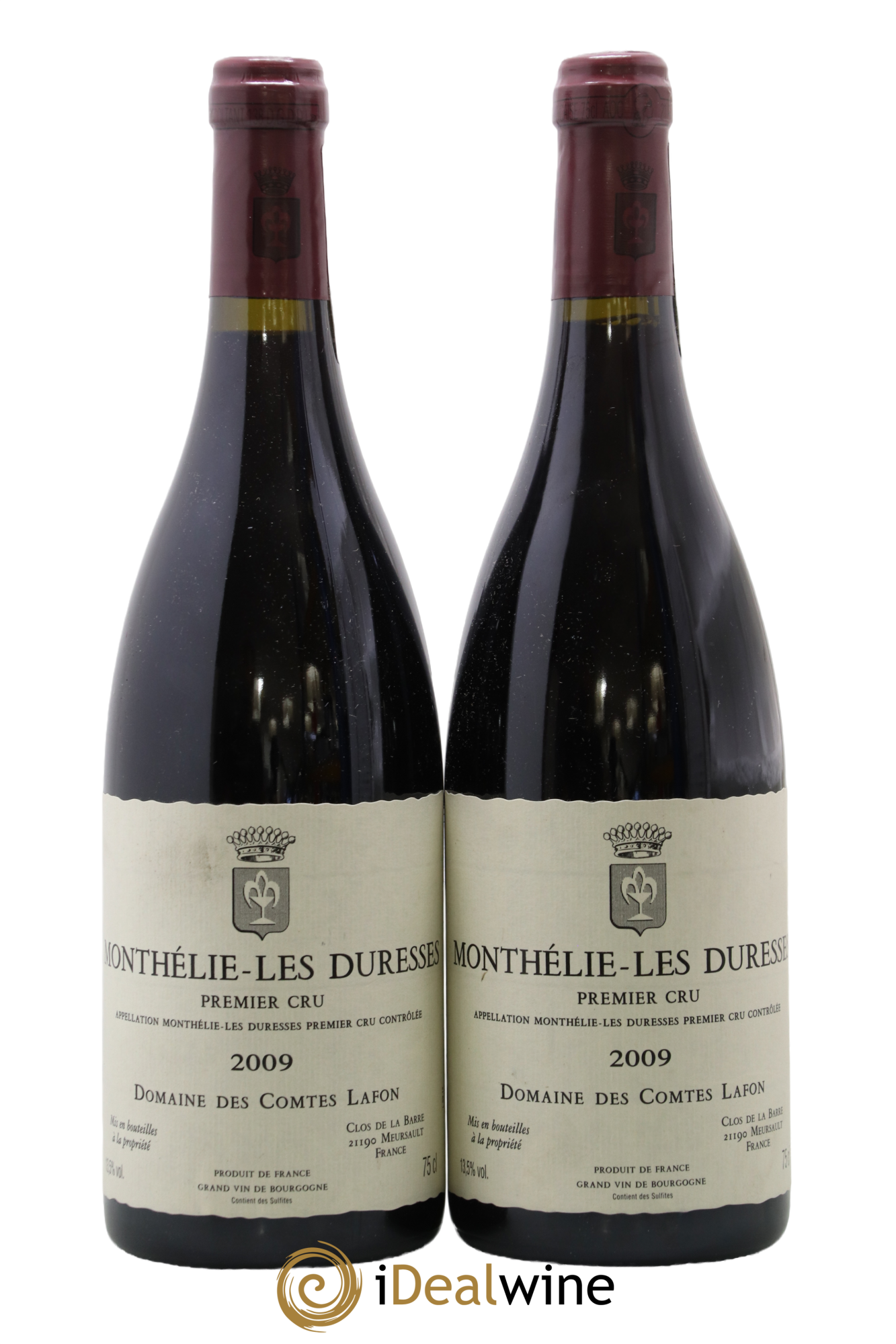 Monthélie 1er Cru Les Duresses Comtes Lafon (Domaine des) 2009 - Lot de 2 bouteilles - 0