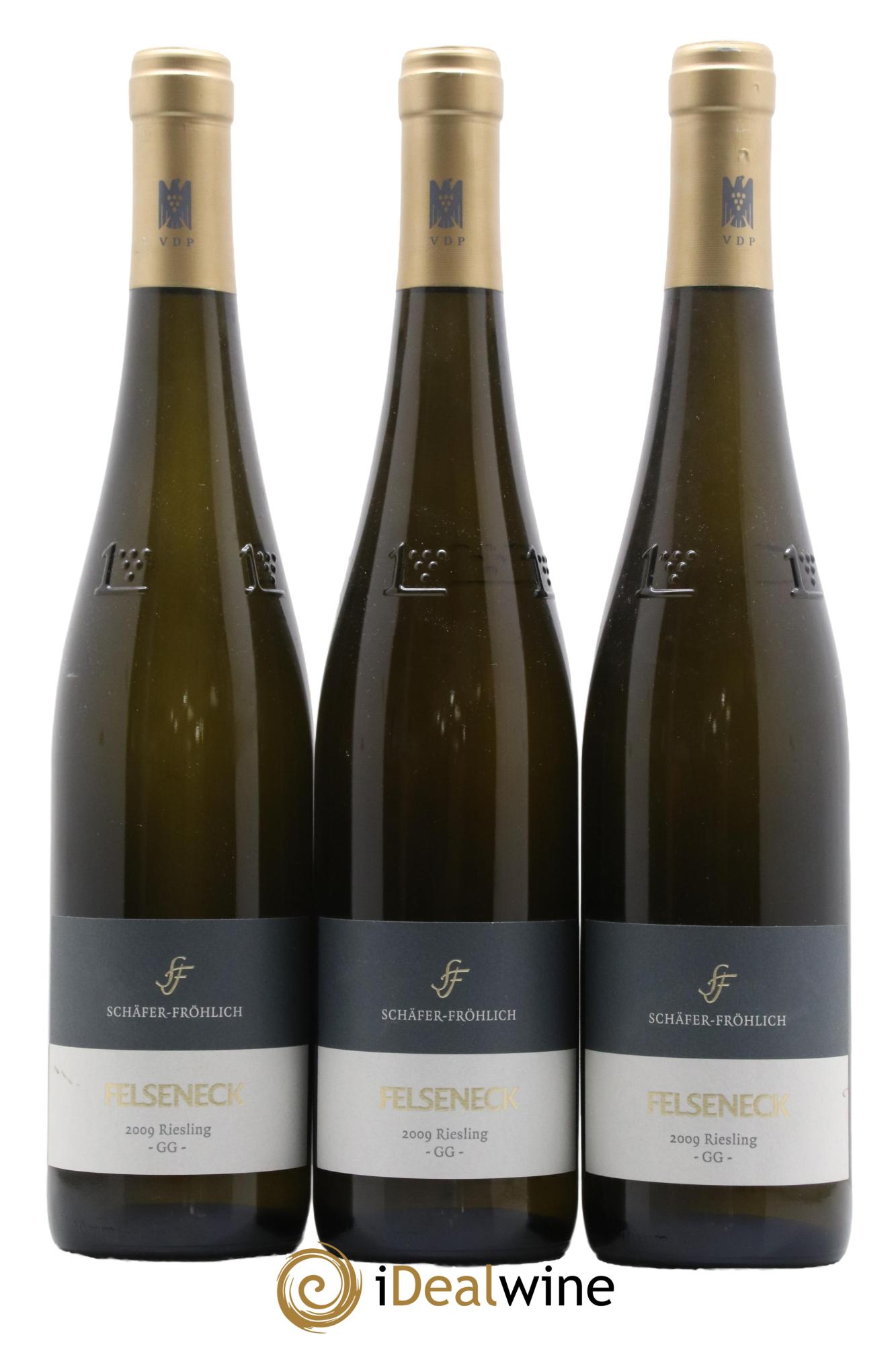 Riesling Trocken GG Bockenauer Felseneck Schäfer-Fröhlich 2009 - Lot de 3 bouteilles - 0