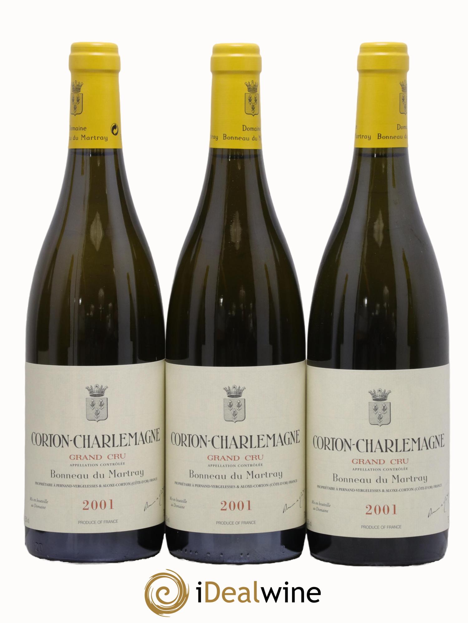 Corton-Charlemagne Grand Cru Bonneau du Martray (Domaine) 2001 - Lot de 6 bouteilles - 1