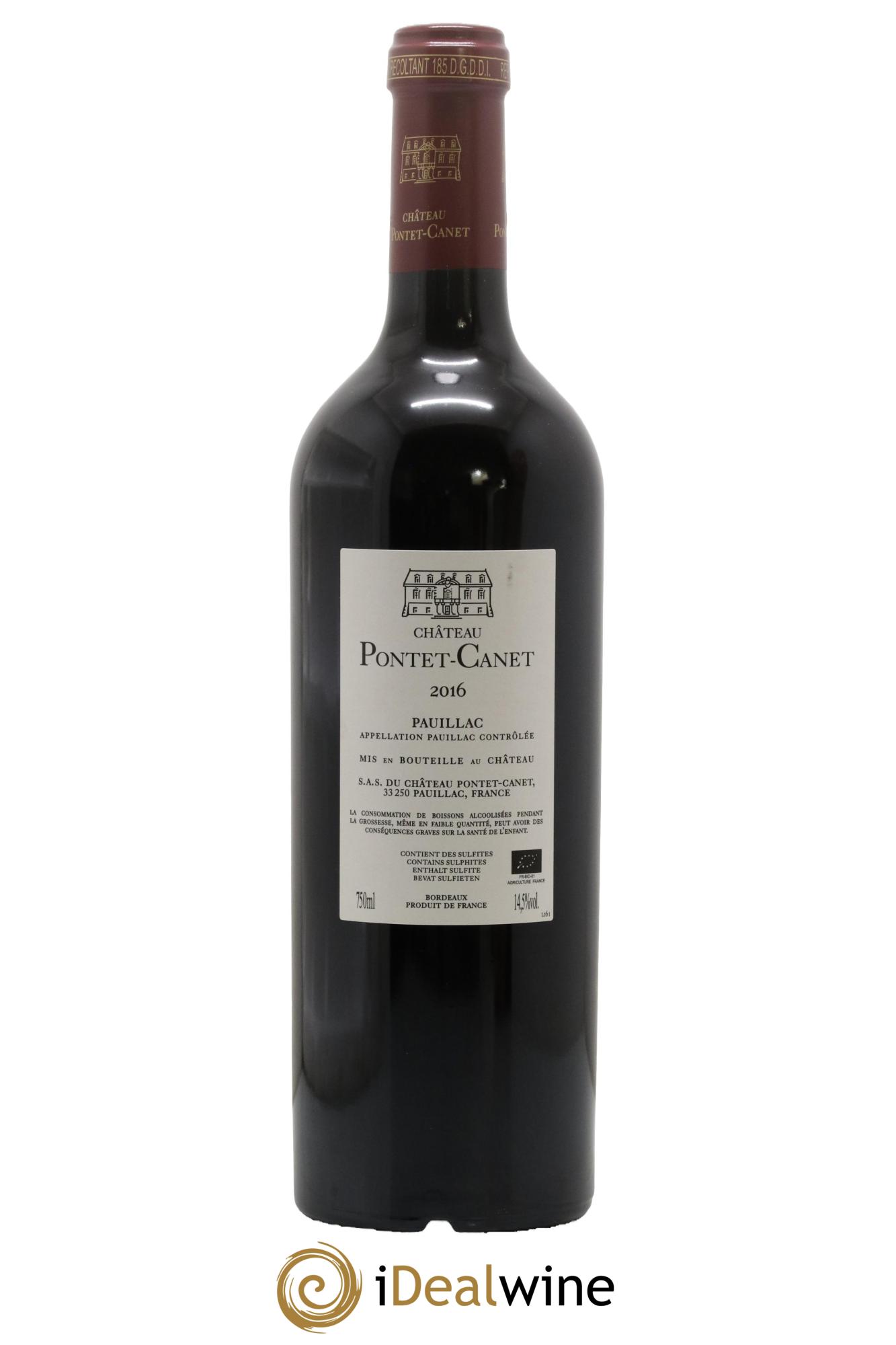 Château Pontet Canet 5ème Grand Cru Classé  2016 - Posten von 1 Flasche - 1
