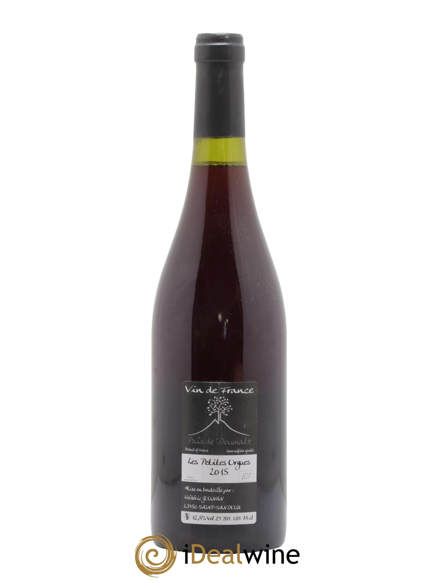 Vin de France Les Petites Orgues Vignoble de l'Arbre Blanc 2015 - Lot de 1 bouteille - 1