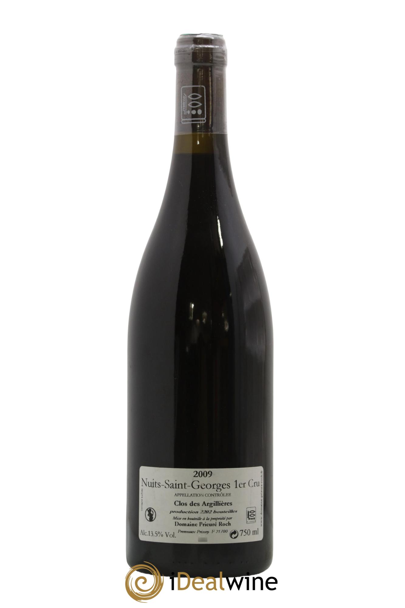 Nuits-Saint-Georges 1er Cru Clos des Argillières Prieuré Roch 2009 - Lotto di 1 bottiglia - 1
