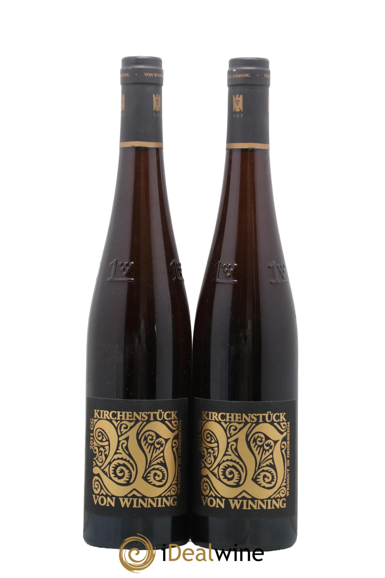 Allemagne Riesling Trocken Kirchenstück GG Von Winning 2011 - Lot de 2 bouteilles - 0
