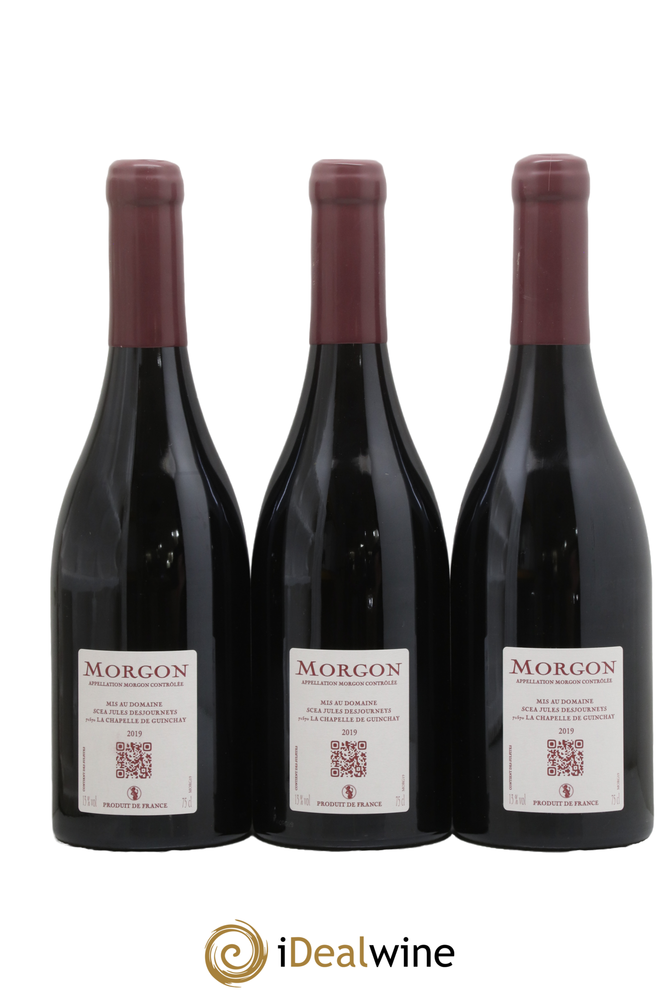 Morgon Jules Desjourneys 2019 - Lot de 3 bouteilles - 1
