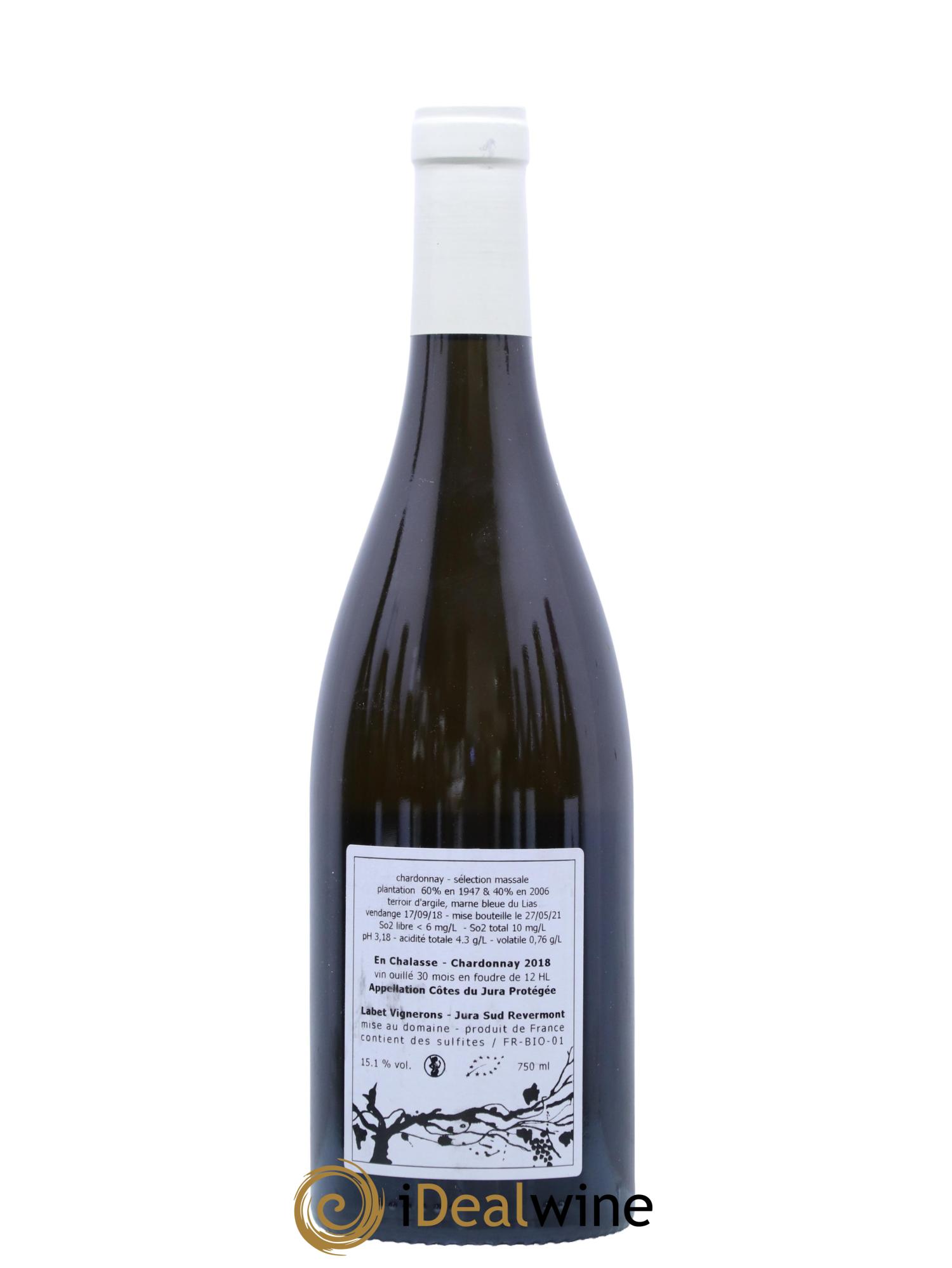 Côtes du Jura Chardonnay En Chalasse Romain - Julien  - Charline Labet  2018 - Lot of 1 bottle - 1