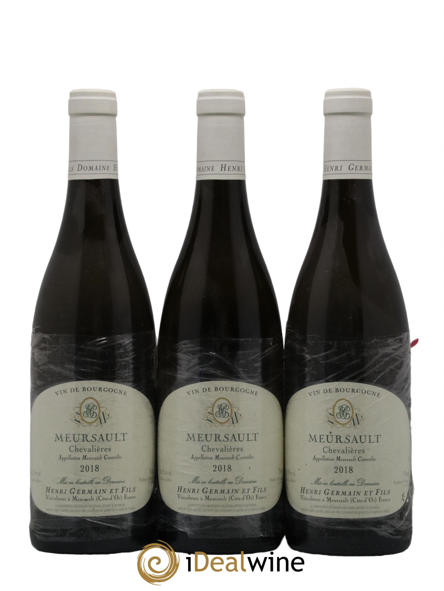Meursault Chevalières Henri Germain 2018 - Lot de 3 bouteilles - 0
