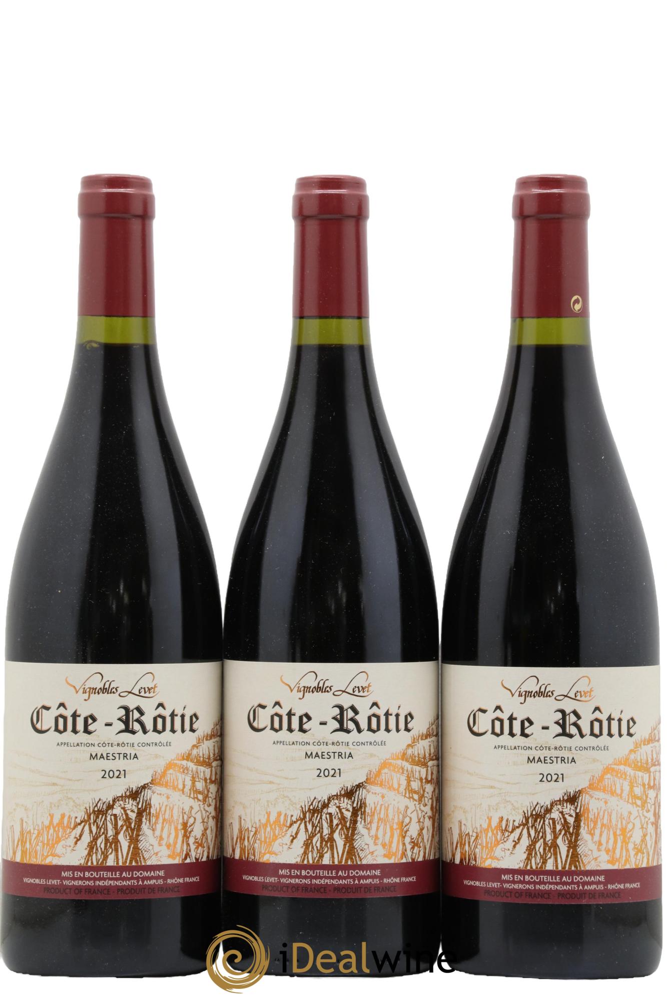 Côte-Rôtie Maestria Vignobles Levet 2021 - Lot de 3 bouteilles - 0