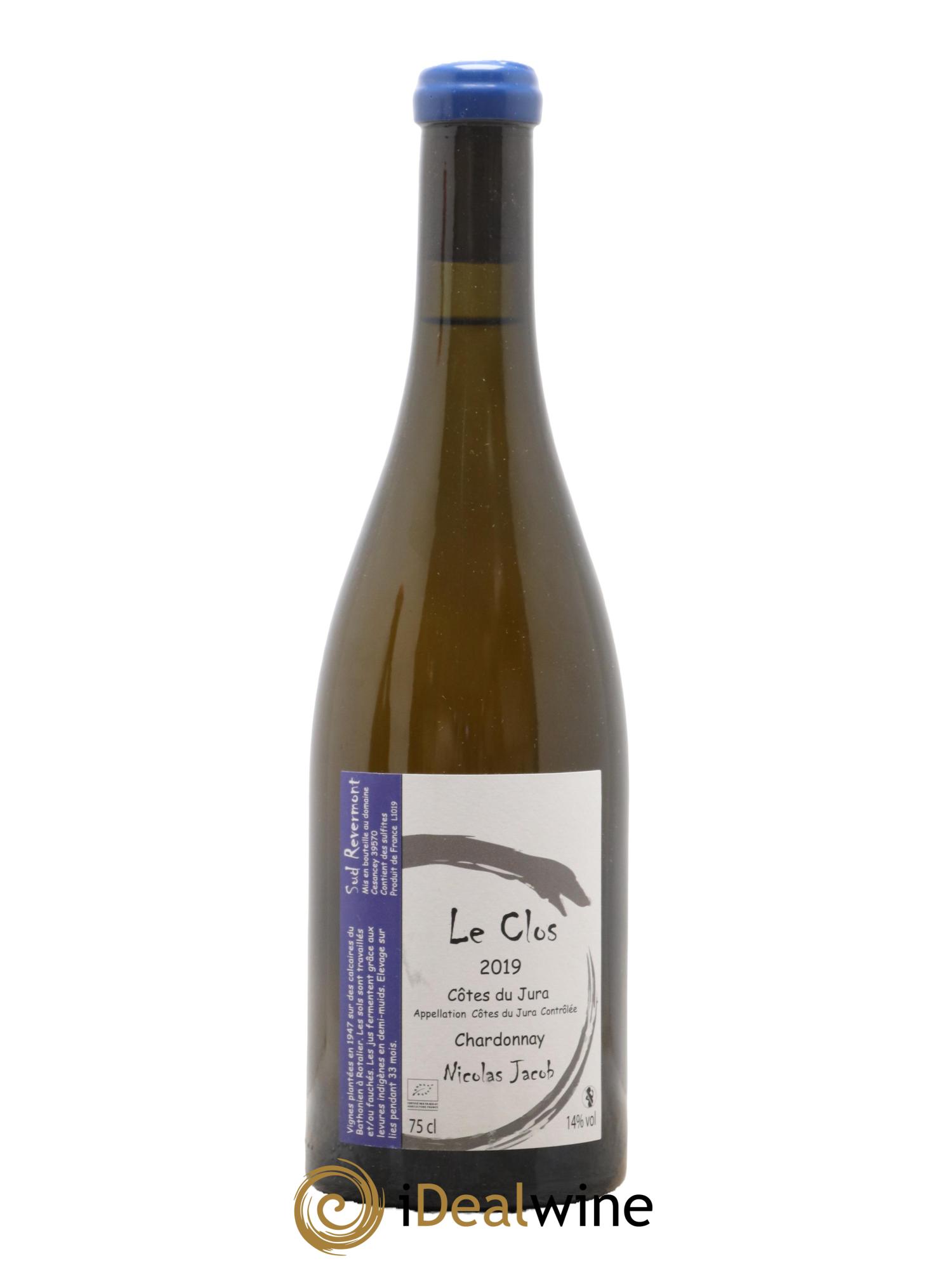 Côtes du Jura Chardonnay Le Clos Nicolas Jacob 2019 - Lot de 1 bouteille - 0