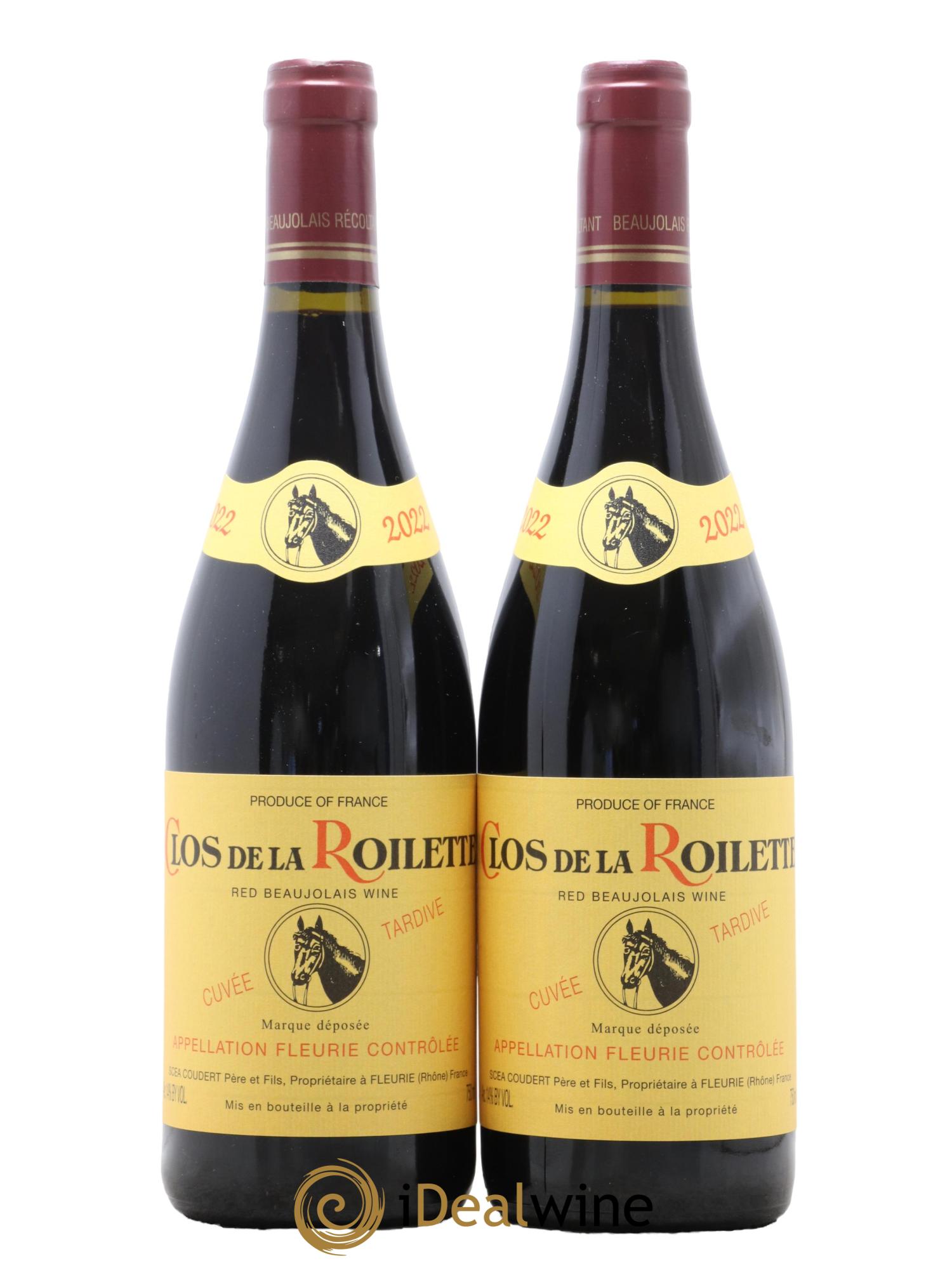 Fleurie Cuvée Tardive Clos de la Roilette 2022 - Lot de 2 bouteilles - 0