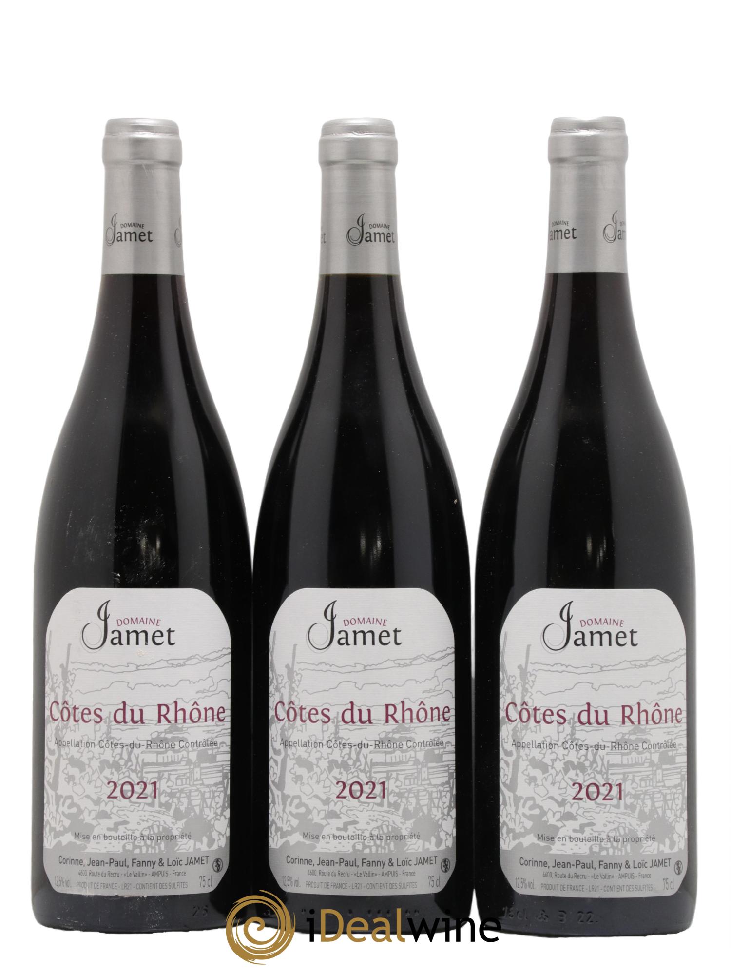 Côtes-du-Rhône Jamet (Domaine) 2021 - Lot de 3 bouteilles - 0
