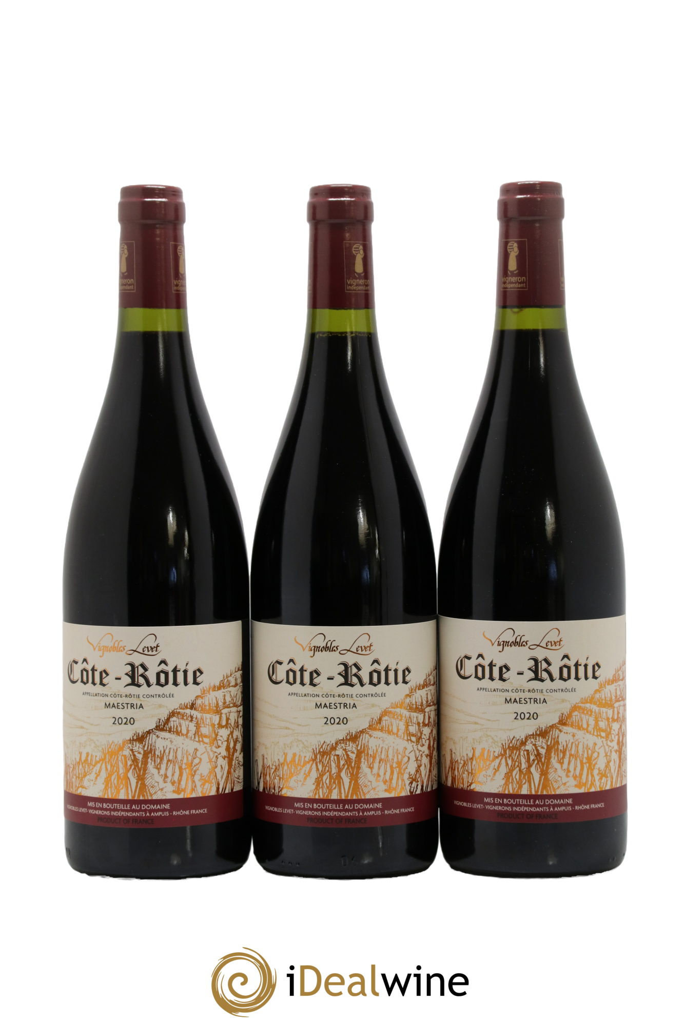 Côte-Rôtie Maestria Vignobles Levet 2020 - Posten von 3 Flaschen - 0