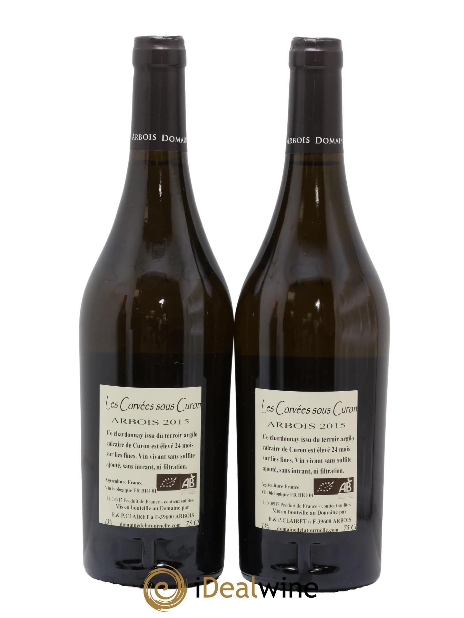 Arbois Les Corvées sous Curon Domaine de la Tournelle 2015 - Lot de 2 bouteilles - 1
