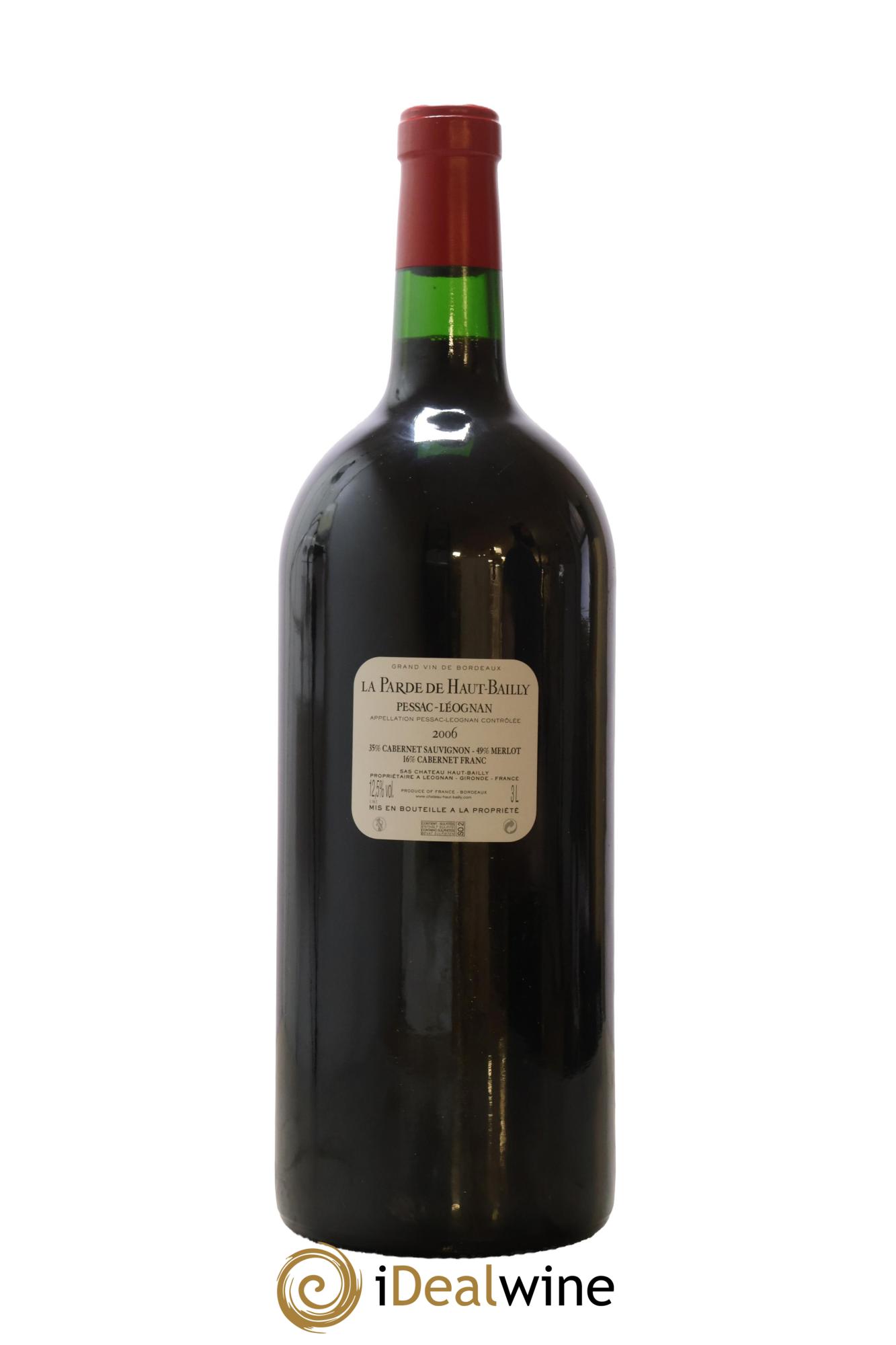 Haut Bailly II (Anciennement La Parde de Haut-Bailly) Second Vin 2006 - Lot de 1 double magnum - 2