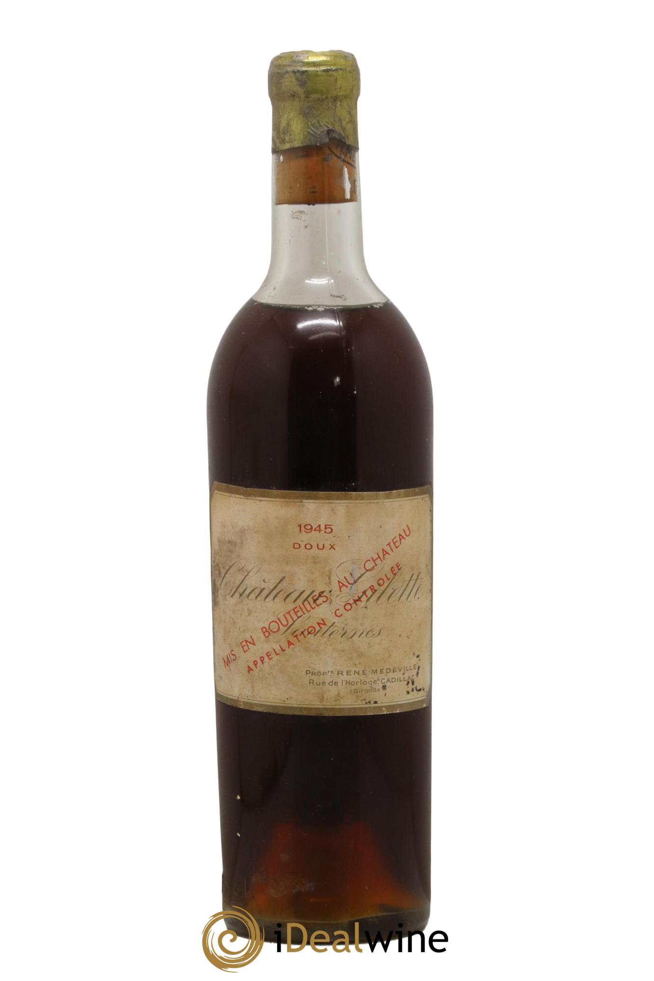 Château Gilette 1945 - Lot of 1 bottle - 0