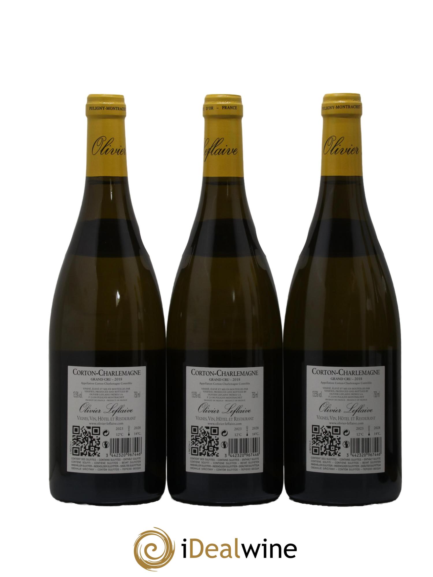 Corton-Charlemagne Grand Cru Olivier Leflaive 2018 - Lot of 6 bottles - 4