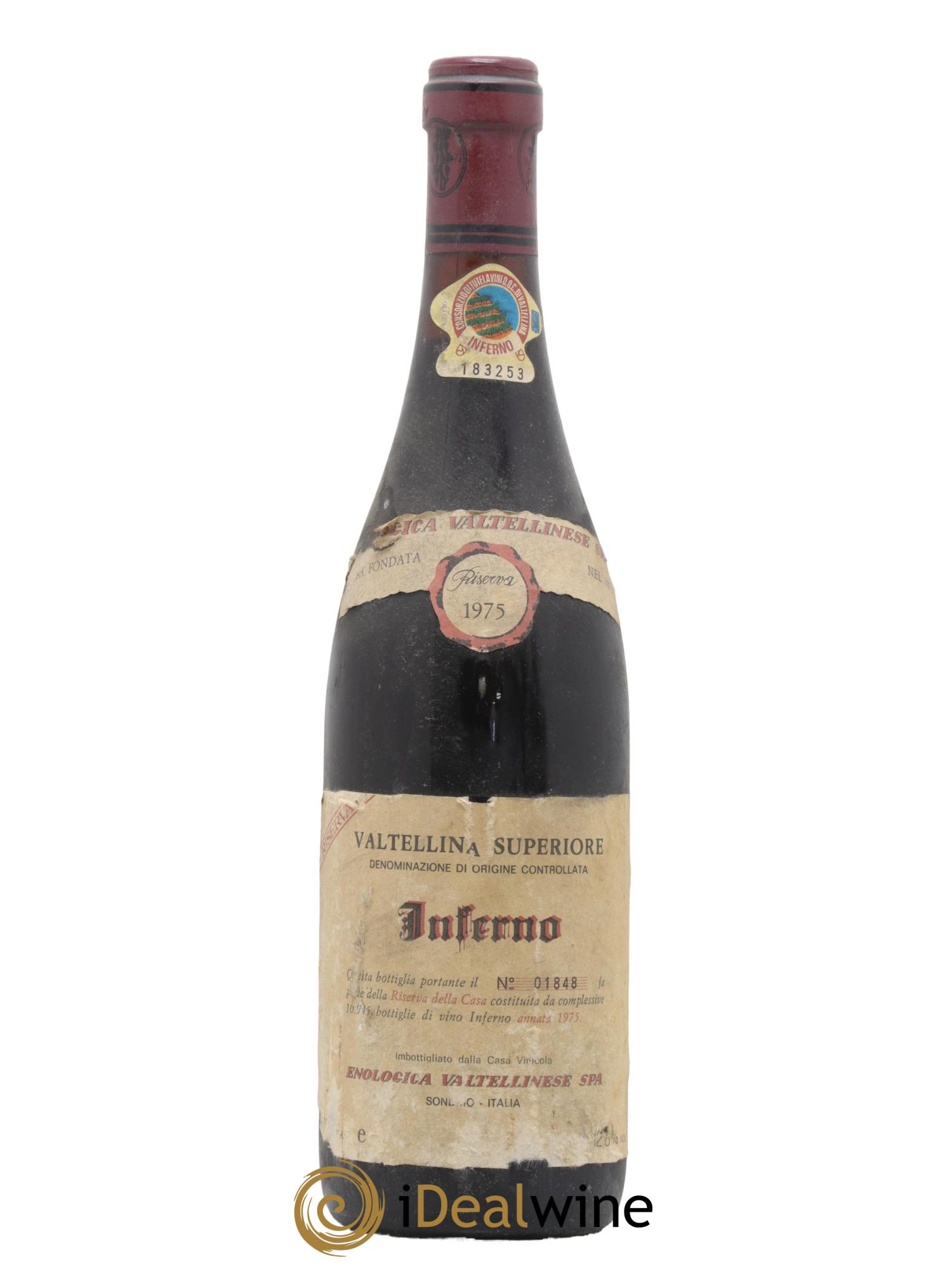 Italie Valtellina Inferno Enologica Valtellinese 1975 - Lot de 1 bouteille - 0