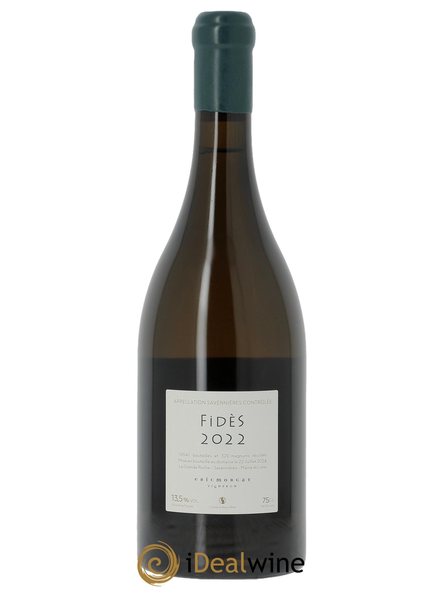 Savennières Fidès Eric Morgat 2022 - Lot de 1 bouteille - 1