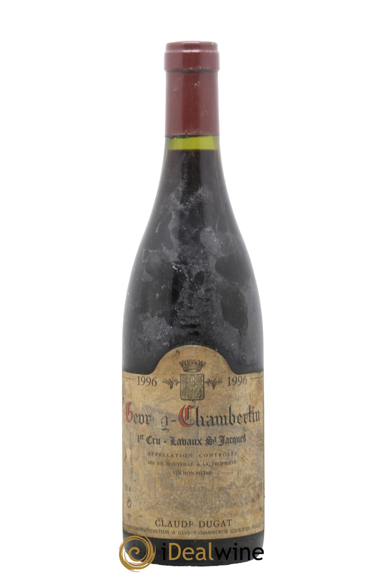 Gevrey-Chambertin 1er Cru Lavaux Saint-Jacques Claude Dugat 1996 - Lot de 1 bouteille - 0